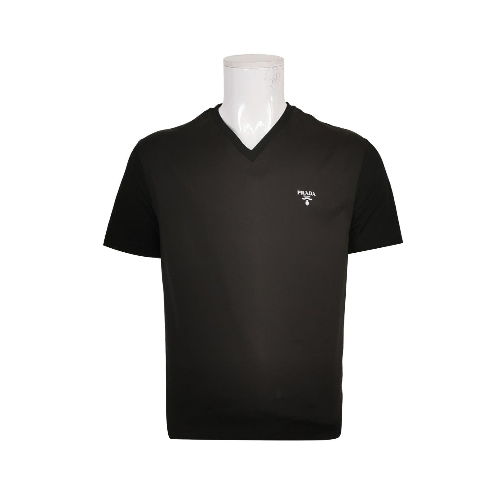 Prada Prada Logo V-Neck T-Shirt Size M Size US M / EU 48-50 / 2 - 1 Thumbnail