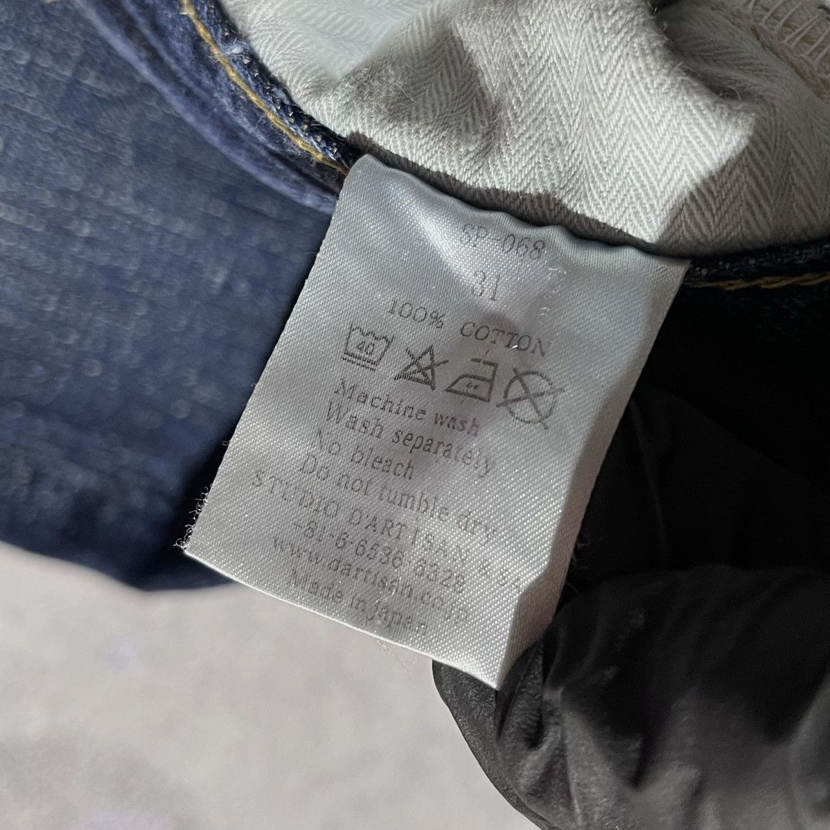 Studio D'Artisan STUDIO D'ARTISAN Selvedge Charcoal Jeans Made in Japan 31 Size US 31 - 15 Thumbnail