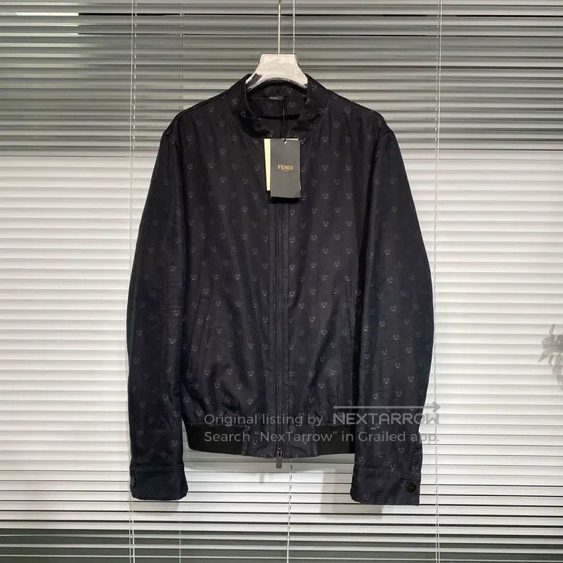 Fendi Fendi Zip-Up Jacket with Little Monster Embroidery Full Pr Size US S / EU 44-46 / 1 - 1 Thumbnail
