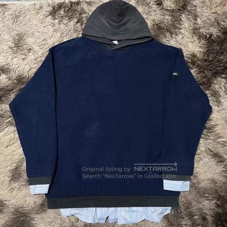 Balenciaga Balenciaga Three-in-one shirt with hoodie sweater Size US M / EU 48-50 / 2 - 1 Thumbnail