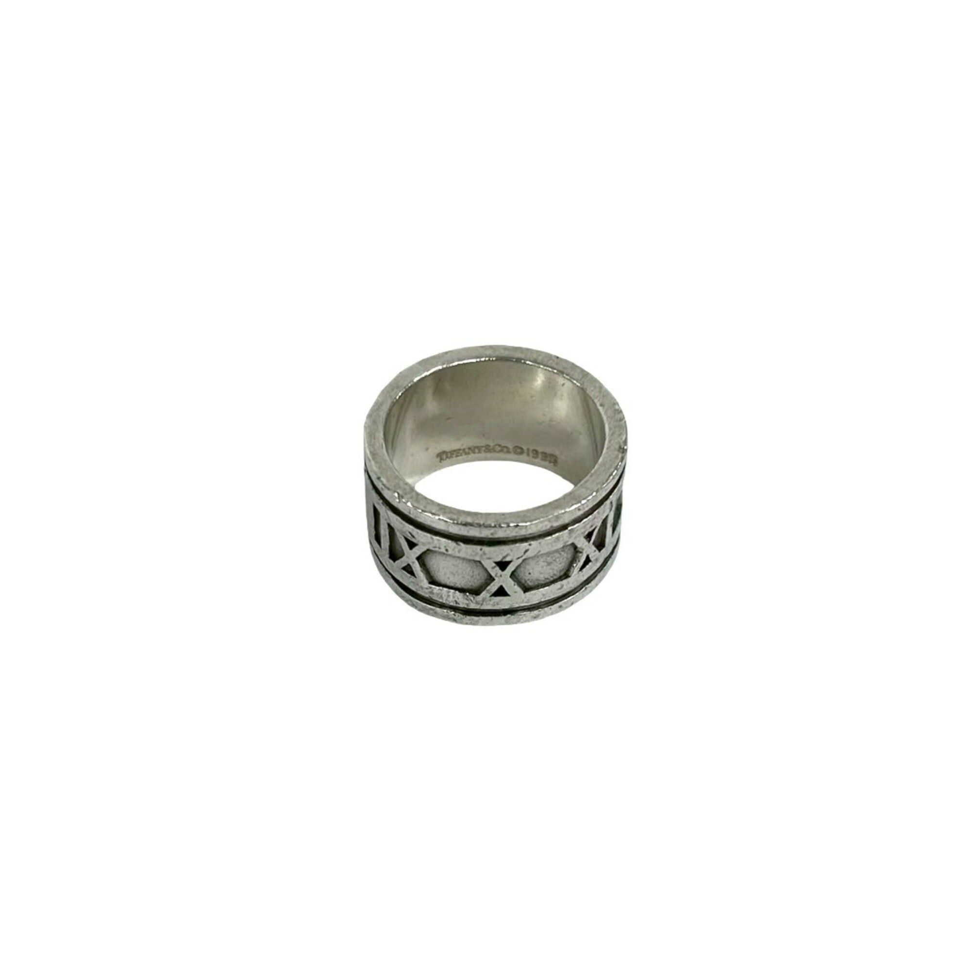 Tiffany & Co. TIFFANY&Co. Tiffany Wide Atlas Ring, Sterling Silver 925, Accessory, Silver, Item Number 26095 Size ONE SIZE - 1 Thumbnail