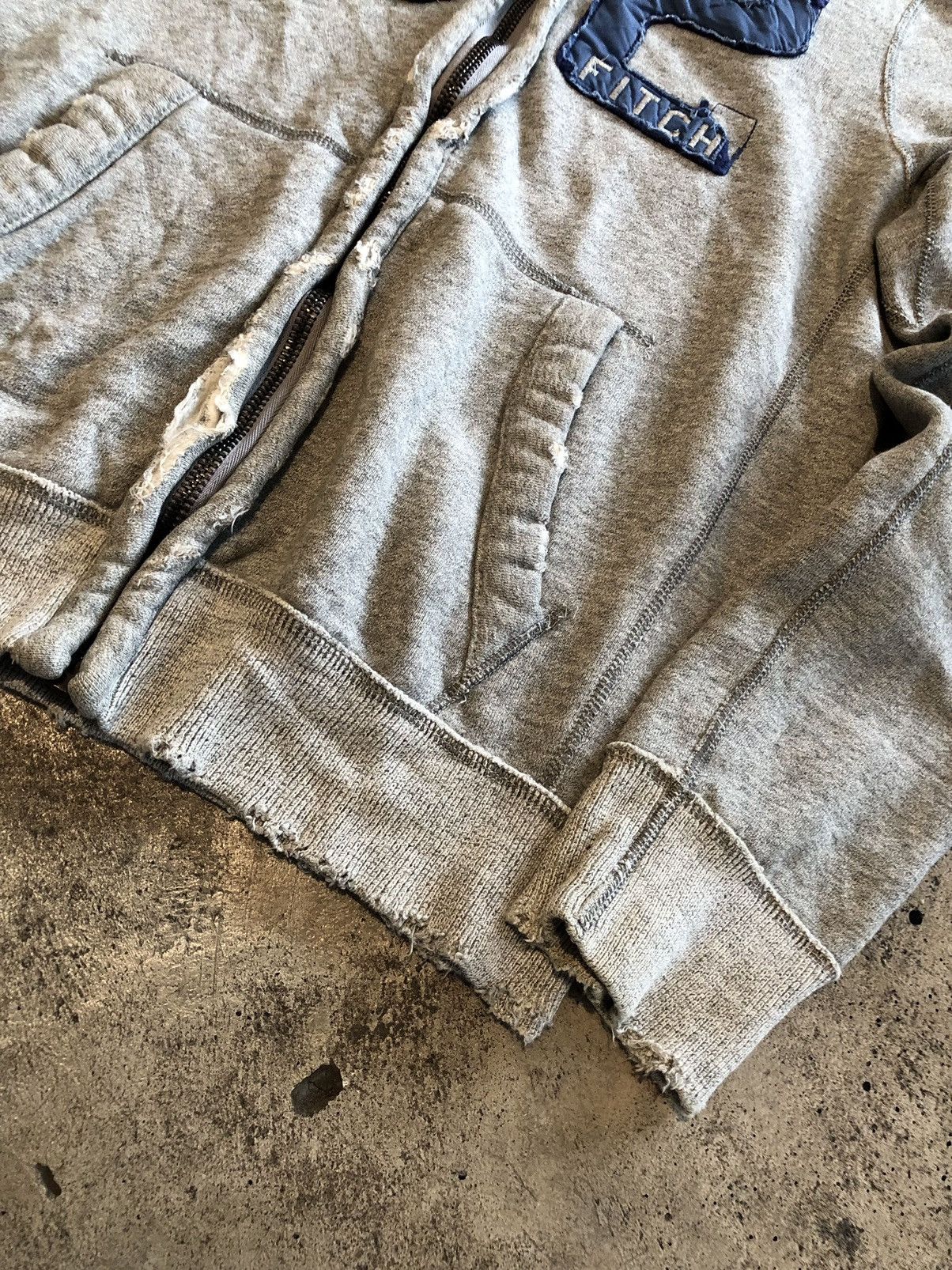 If Six Was Nine JAPANESE ABERCROMBIE & FITCH DISTRESSED ZIP HOODIE LGB STYLE Size US XL / EU 56 / 4 - 4 Thumbnail