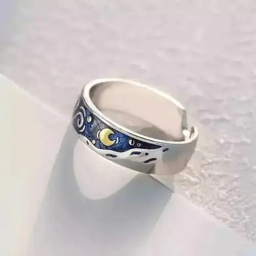 Designer × Jewelry Van Gogh Starry Night Ring Size ONE SIZE - 2 Thumbnail