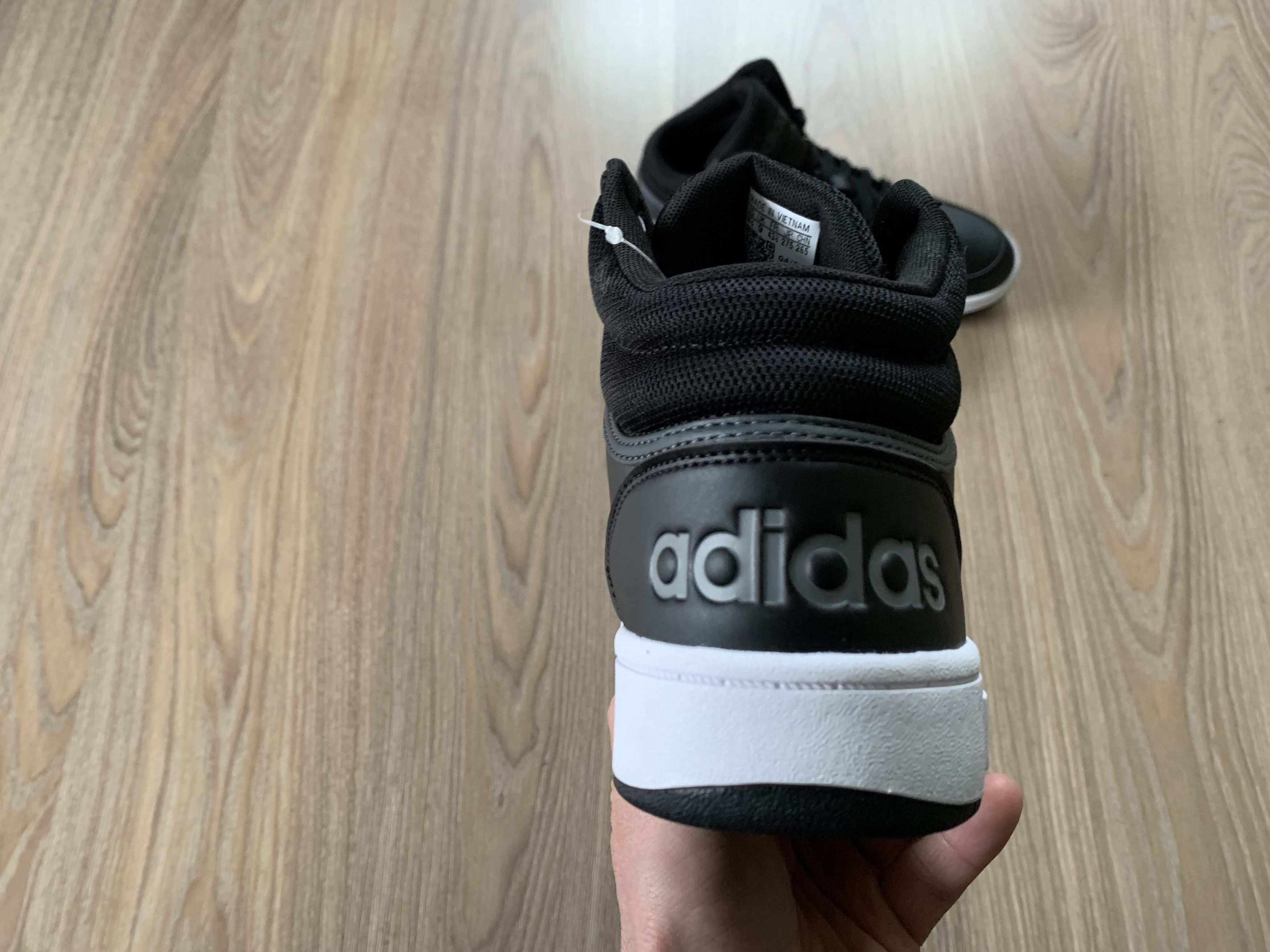 Adidas Adidas Hoops 3.0 Mid Black Sneakers Size US 10.5 / EU 43-44 - 8 Thumbnail