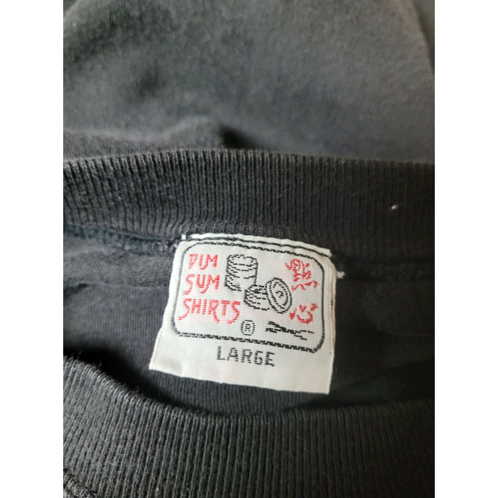Vintage VINTAGE Dim Sum Shirts T-Shirt Graphic Tee Hong Kong Polo Club 90s Parody Short Sleeve Black Large Men Size US L / EU 52-54 / 3 - 4 Thumbnail