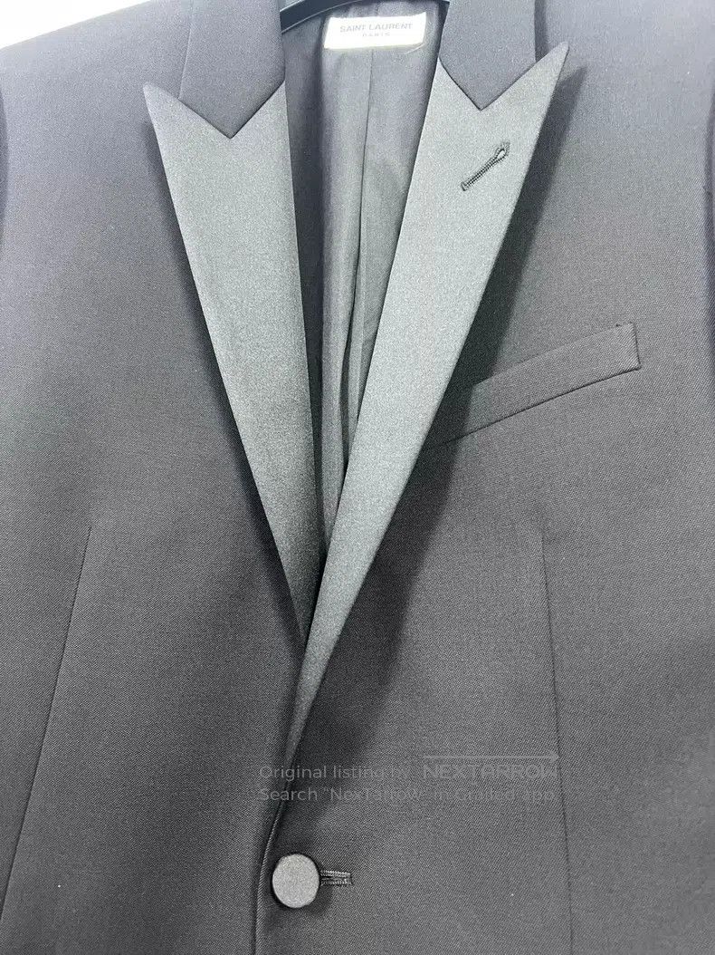 Saint Laurent Paris Saint Laurent Paris Black Smoking Suit Lapel Suit Size US M / EU 48-50 / 2 - 3 Thumbnail