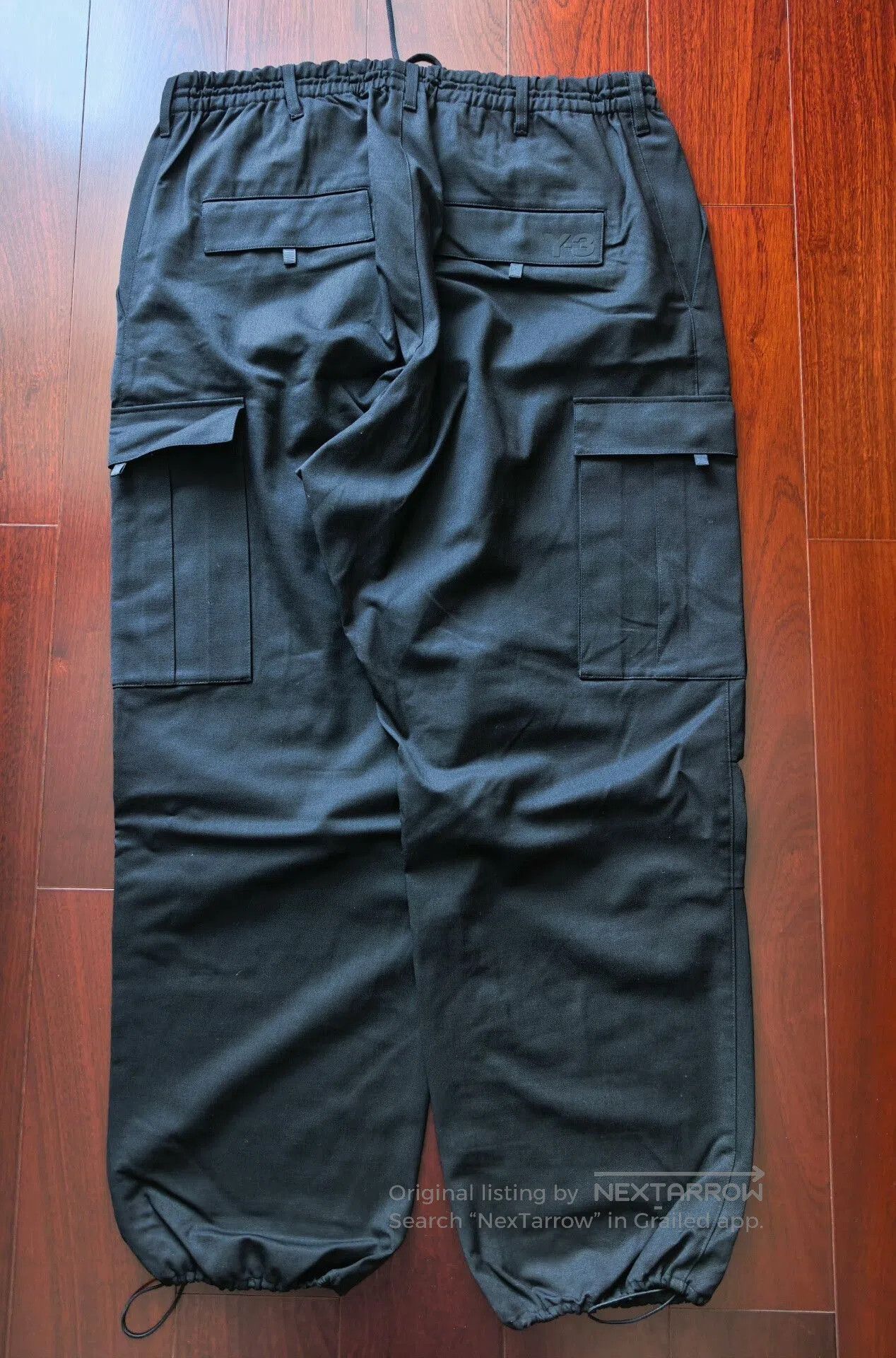 Y-3 Y-3 Black Wool Cargo Pants Size L. Size US 44 / EU 60 - 4 Thumbnail