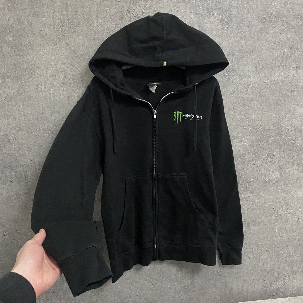 Vintage Vintage Y2K Monster Energy Zip Hoodie Racing Big Logo Size US M / EU 48-50 / 2 - 3 Thumbnail