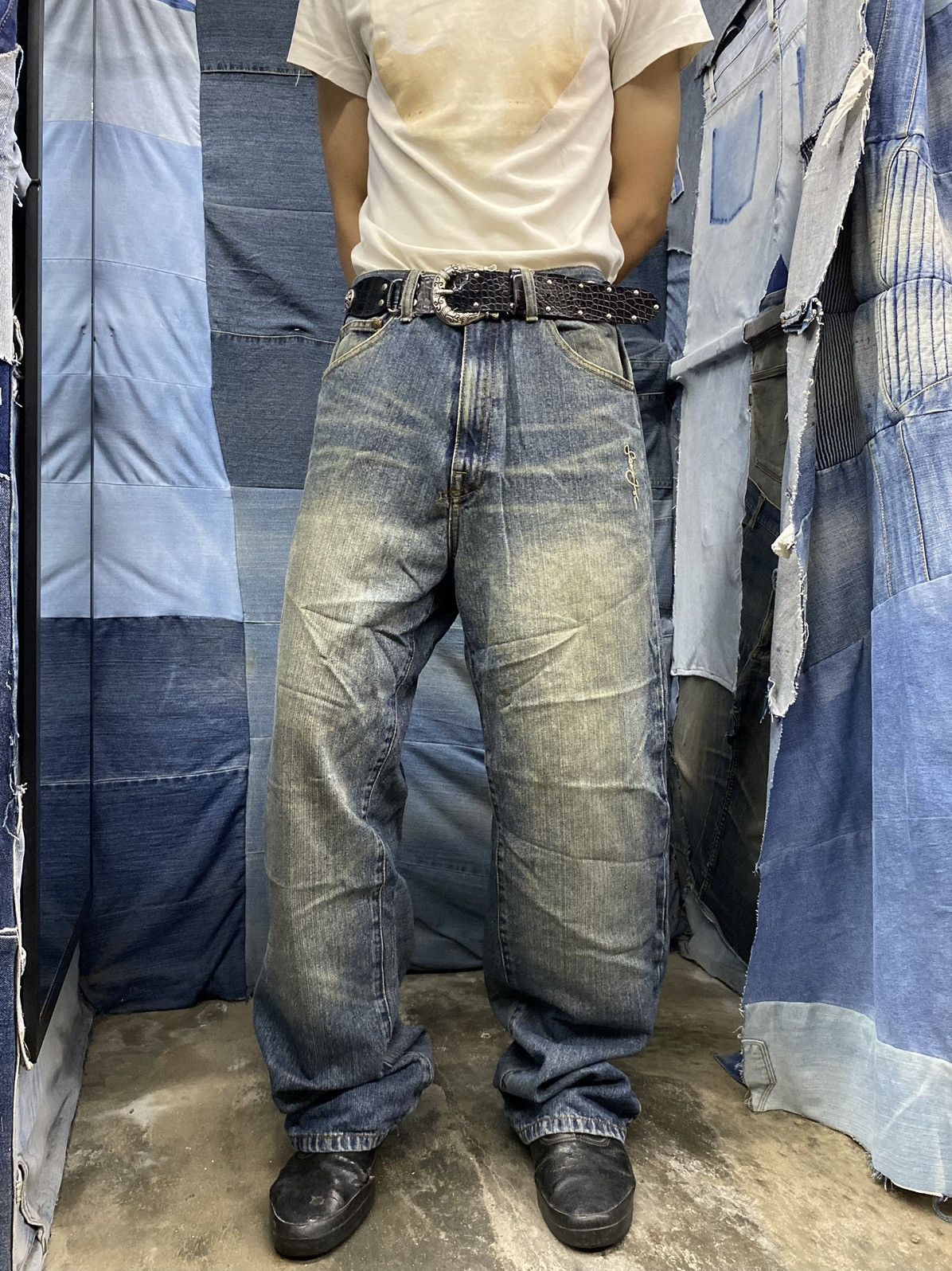 Beauty Beast × If Six Was Nine × Sean John y2k sean john jeans pant embroidery Size US 32 / EU 48 - 3 Thumbnail