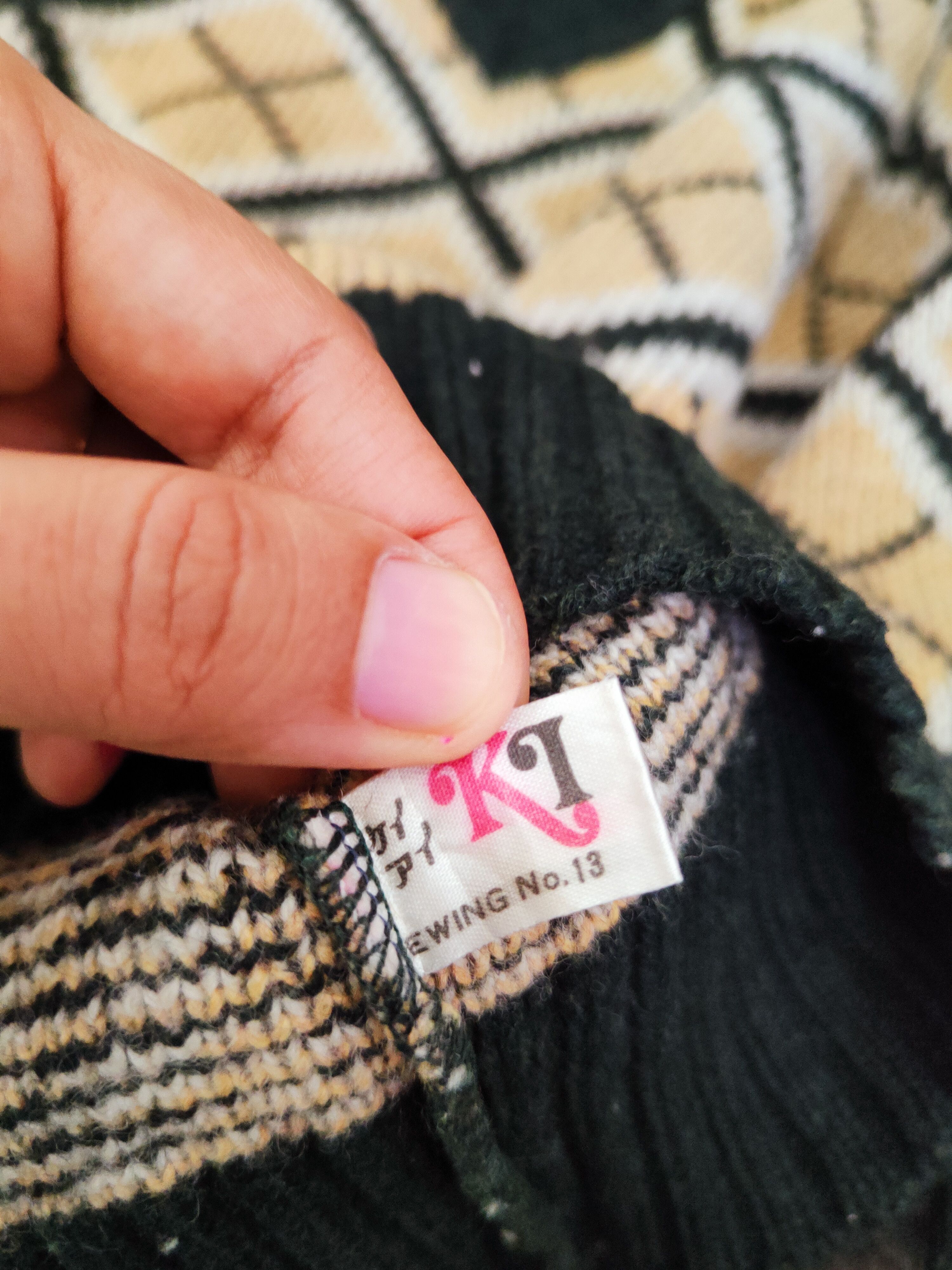 Homespun Knitwear × Japanese Brand × Vintage P&G Green Beige Knitwear Sweatshirts #W748 Size US S / EU 44-46 / 1 - 11 Thumbnail