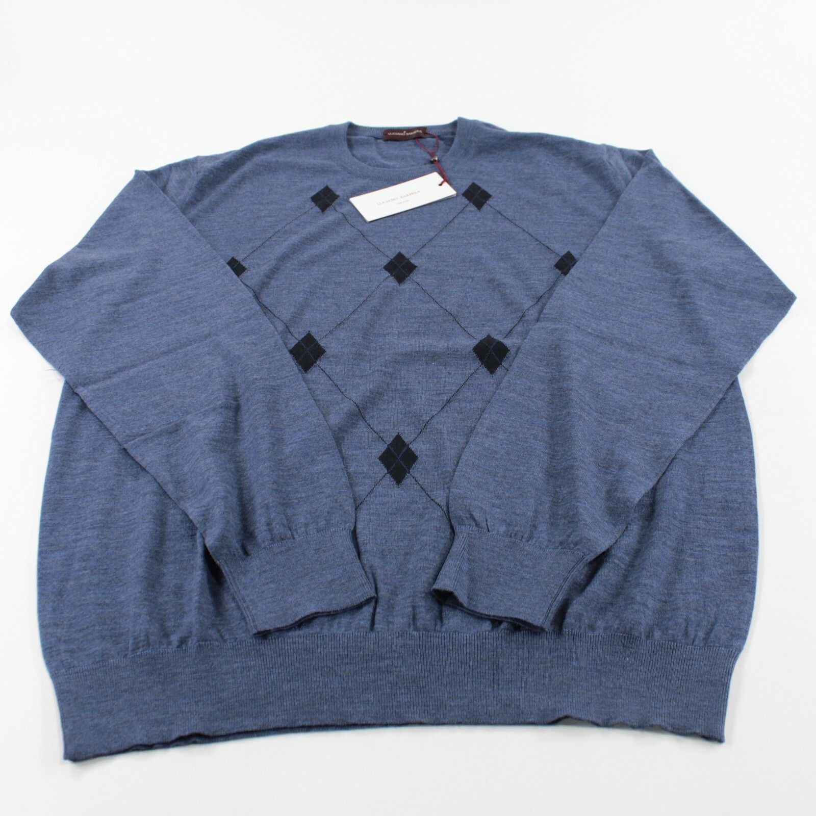 Luciano Barbera Luciano Barbera Sweater Size US XL in Blue Size US XL / EU 56 / 4 - 2 Thumbnail