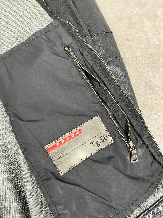 Prada 2000s Prada Black Leather Lips Biker Jacket Size US S / EU 44-46 / 1 - 13 Thumbnail