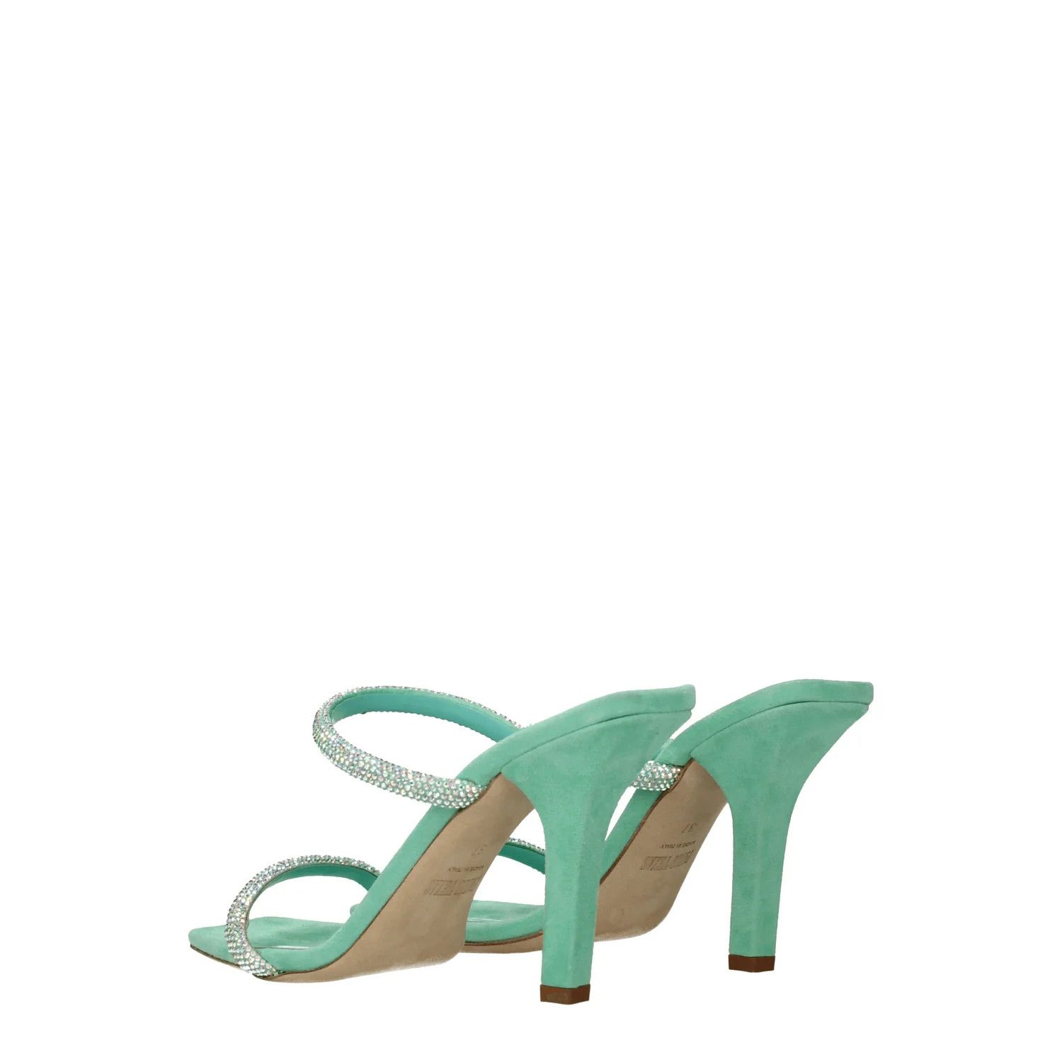Paris Texas ob1o1e1124 Suede Sandals in Green Size US 7 / IT 37 - 4 Thumbnail