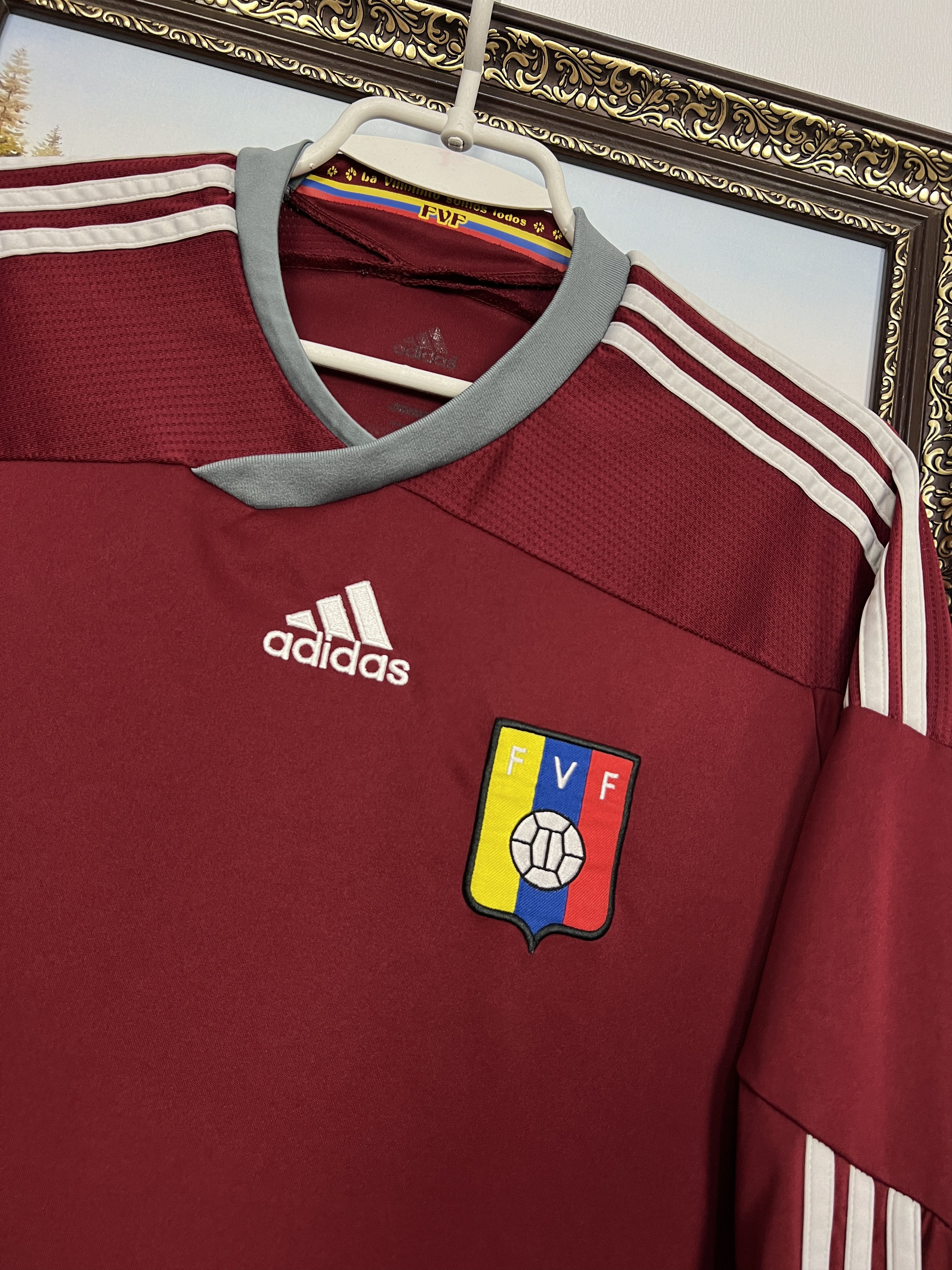 Adidas Venezuela football shirt Soccer Long Sleeve Jersey Trikot Size US S / EU 44-46 / 1 - 3 Thumbnail