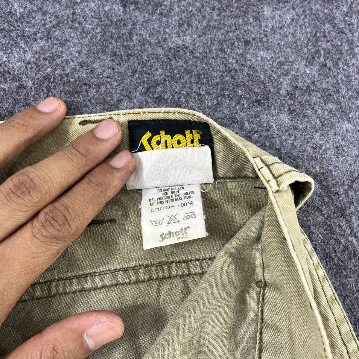 Schott Vintage Schott NYC military cargo pants C002 Size US 30 / EU 46 - 12 Thumbnail