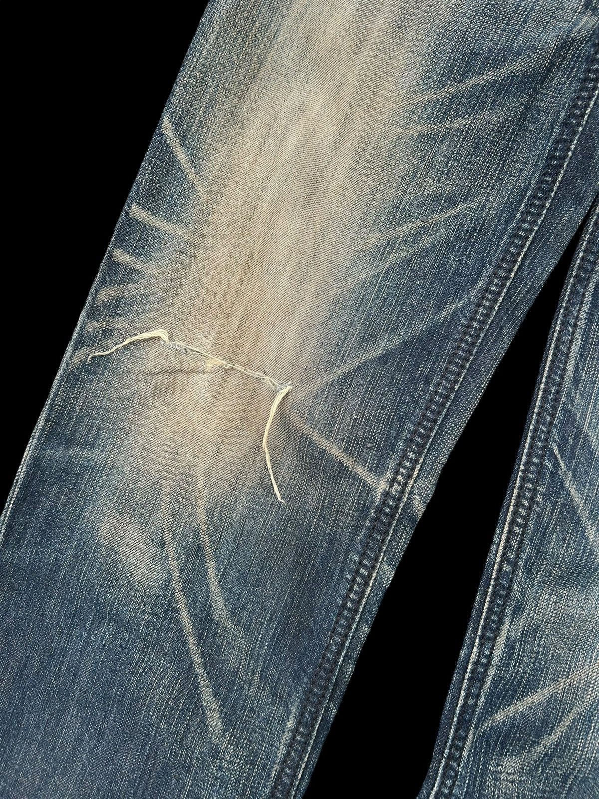 Edwin × Kapital × Vintage 🎌☠️ EDWIN XVS PUNK DISTRESSED JAPANESE DENIM JEANS ☠️🎌 Size US 28 / EU 44 - 4 Thumbnail