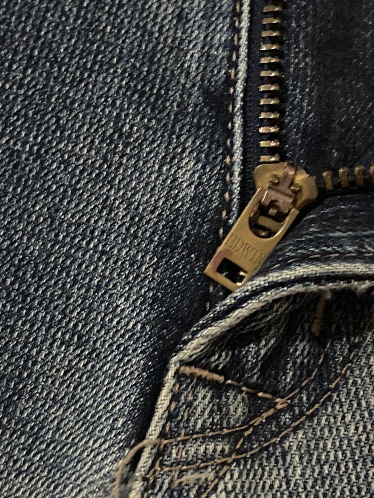 Edwin × Vintage Vintage Edwin E Function Japan Wash Straight Cut Jeans Denim Size US 32 / EU 48 - 10 Thumbnail