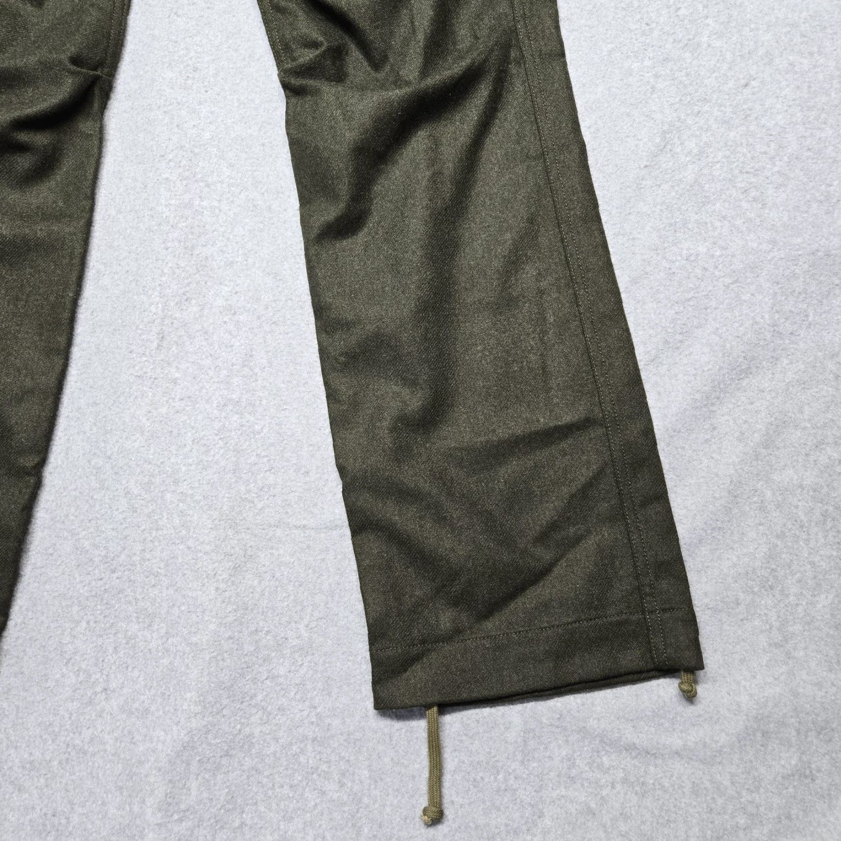 Apolis Apolis Mens Cargo Pants 34x32 Green Tweed Global Citizen Flat Front Zip Fly Pockets Adjustable Waist Wool Polyester Spandex Workwear Casual Mens Size US 34 / EU 50 - 4 Thumbnail