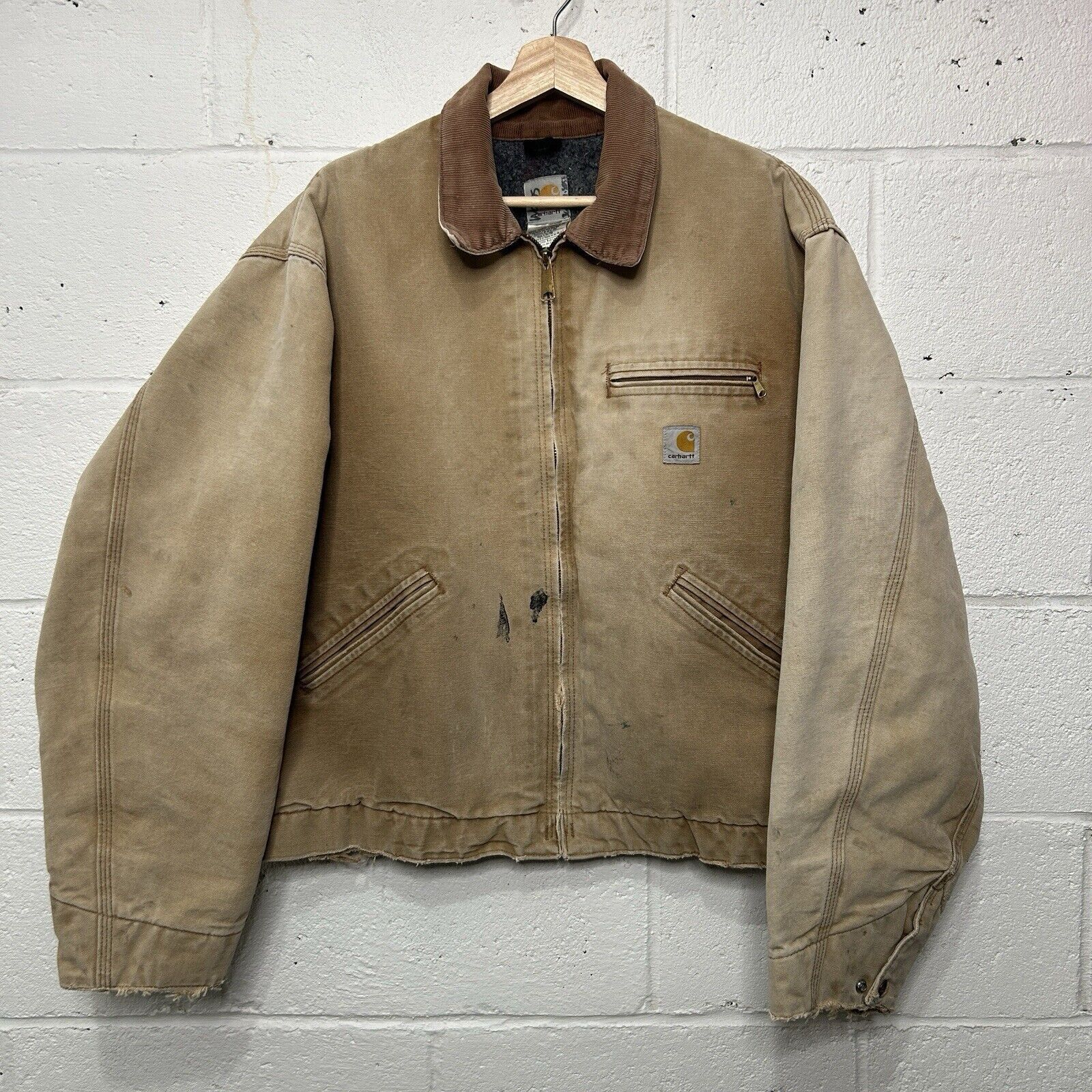 Carhartt Vintage Carhartt Blanket-Lined Detroit Jacket “Brown” J01 Size US XL / EU 56 / 4 - 1 Thumbnail
