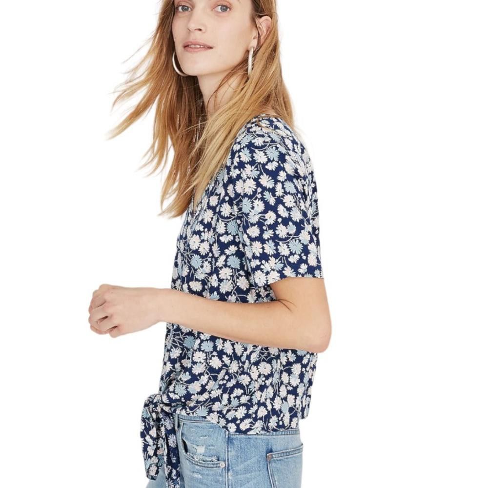 Madewell Madewell l Novel Tie-Front Top in French Floral XS Size XS / US 0-2 / IT 36-38 - 12 Thumbnail