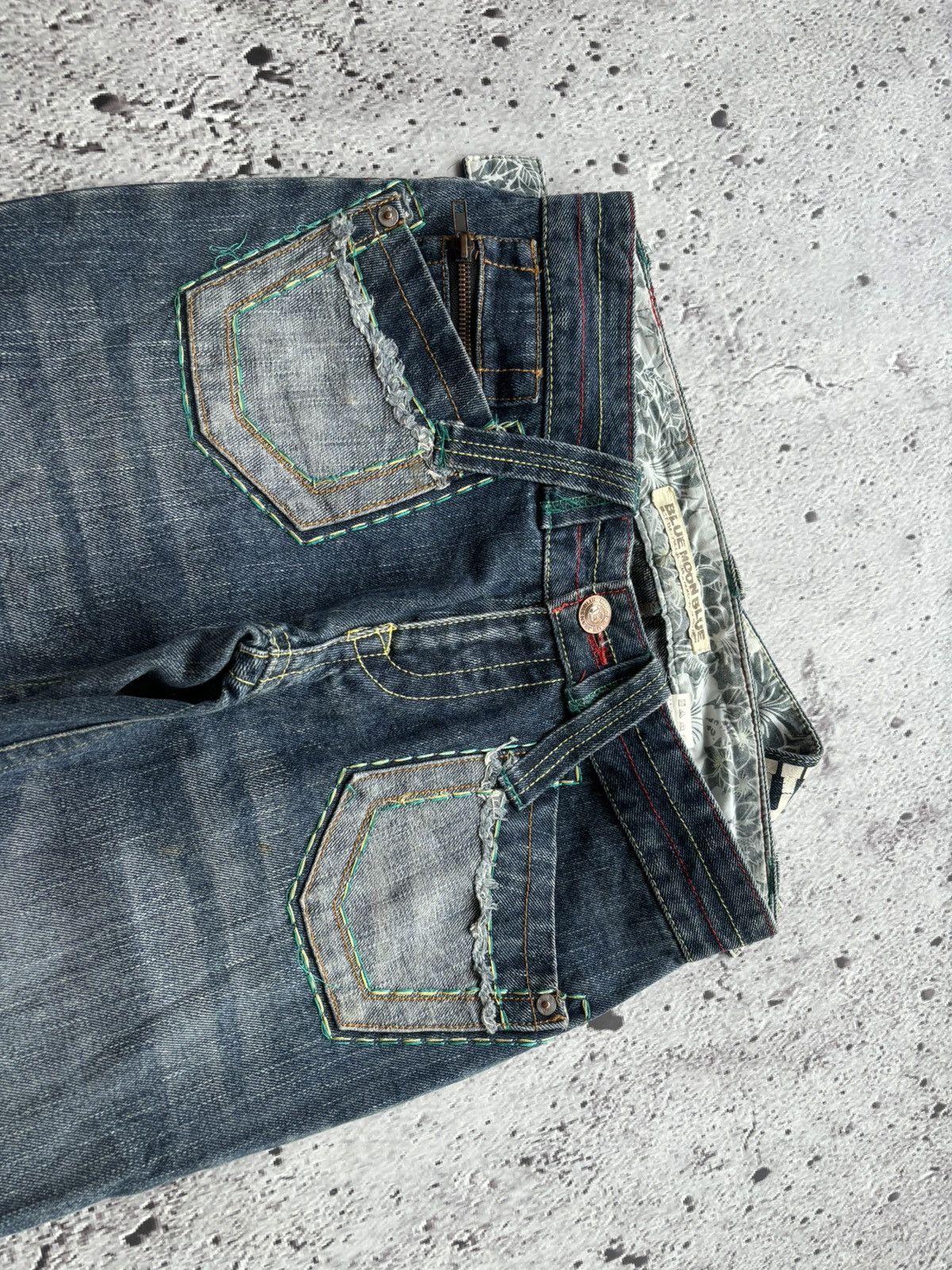 Hysteric Glamour Y2k Blue moon blue bootcut style jeans Size US 31 - 4 Thumbnail