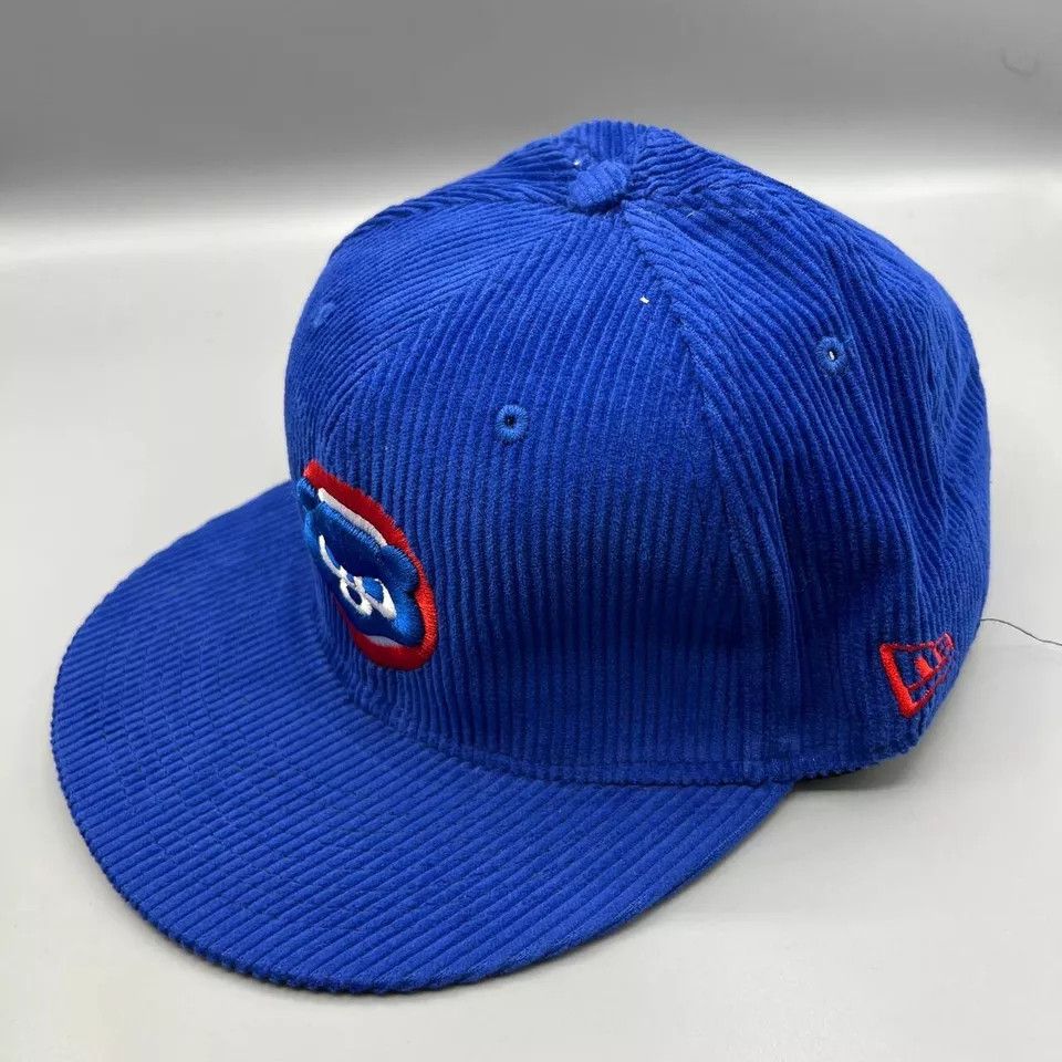 New Era Chicago Cubs Hat Men Corduroy 9Fifty New Era Snap Back M-L Size ONE SIZE - 3 Thumbnail