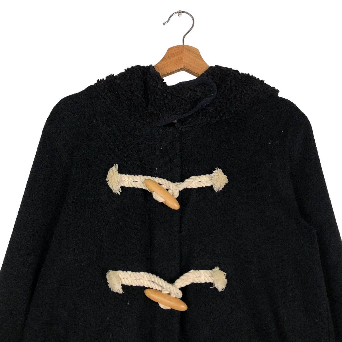Issey Miyake 🔥Wool Biker Jacket Wood Button Mercibeaucoup Jevous Enprie Size US M / EU 48-50 / 2 - 3 Thumbnail