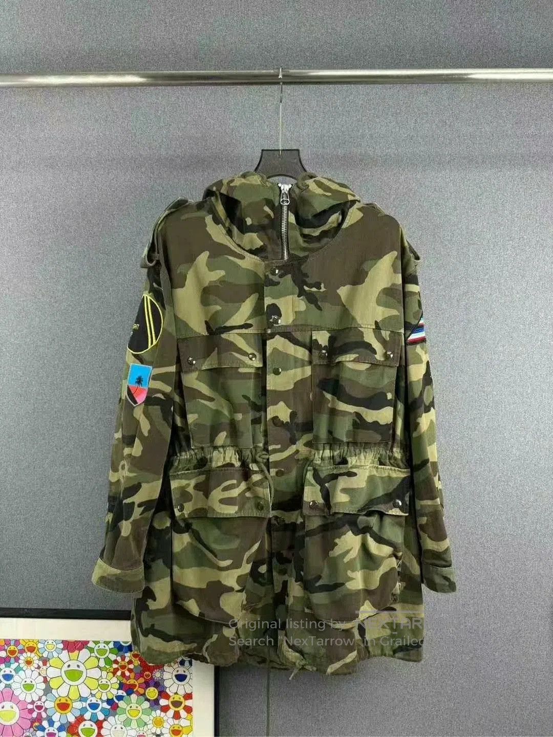Saint Laurent Paris camouflage embroidered coat by saint laurent. Size US S / EU 44-46 / 1 - 1 Thumbnail