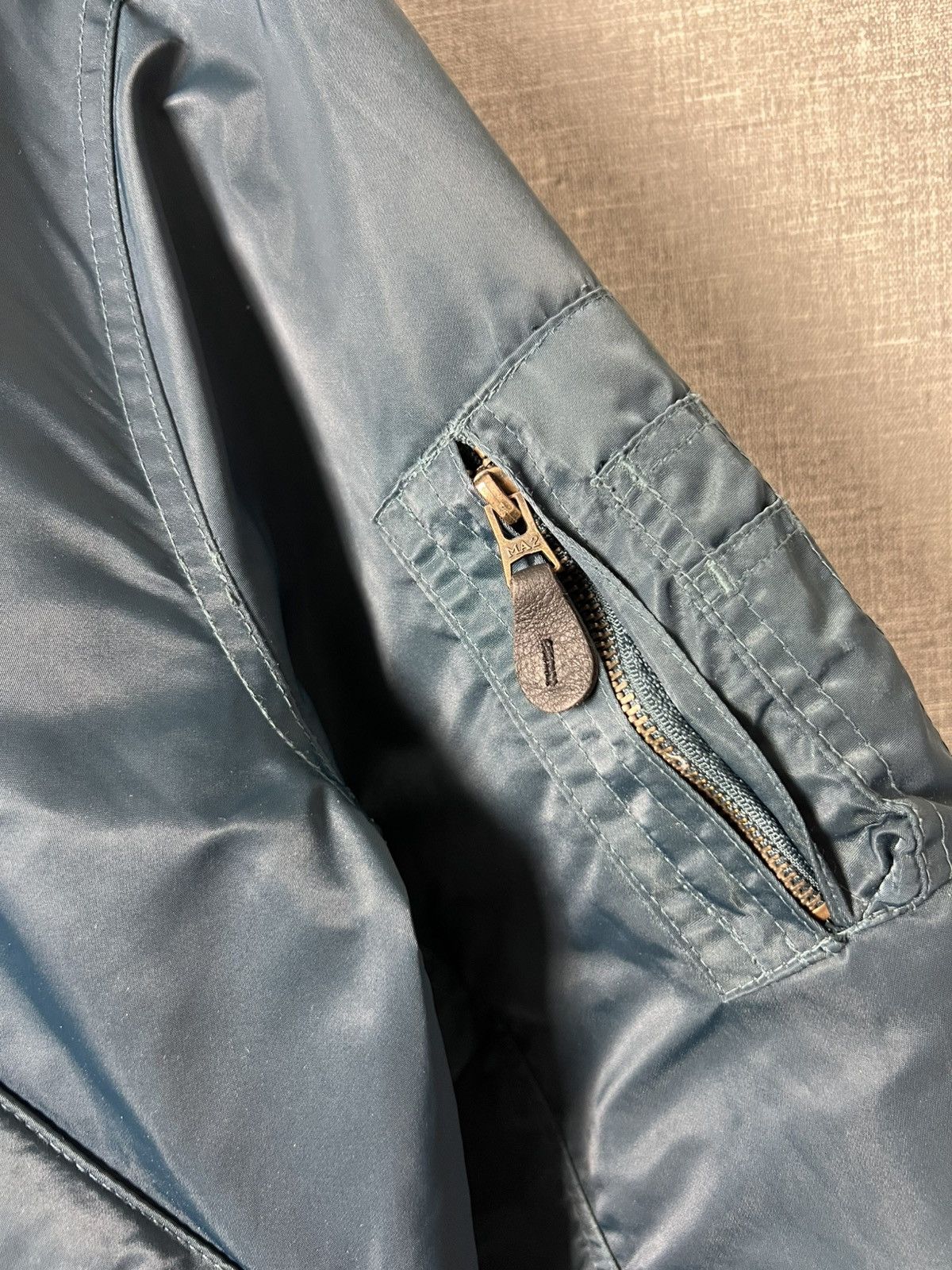 Vintage MA-2 Vintage Flyer’s Nylon Bomber Military Collared Jacket Size US XL / EU 56 / 4 - 13 Thumbnail
