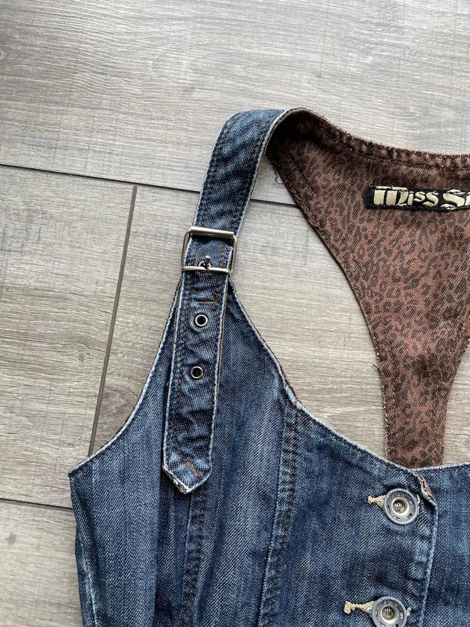 Miss Sixty Y2K Miss Sixty Denim Dress | Tulip Midi Grunge | Size 26 Size XS / US 0-2 / IT 36-38 - 4 Thumbnail