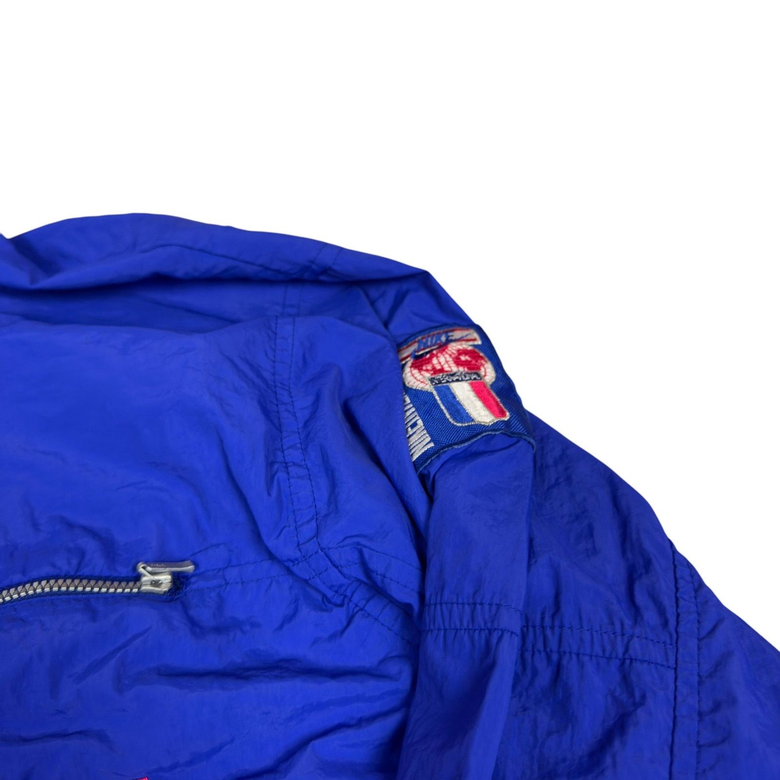 Nike Vintage 90s Nike International Men's Blue Quarter Zip Jacket Size US L / EU 52-54 / 3 - 5 Thumbnail