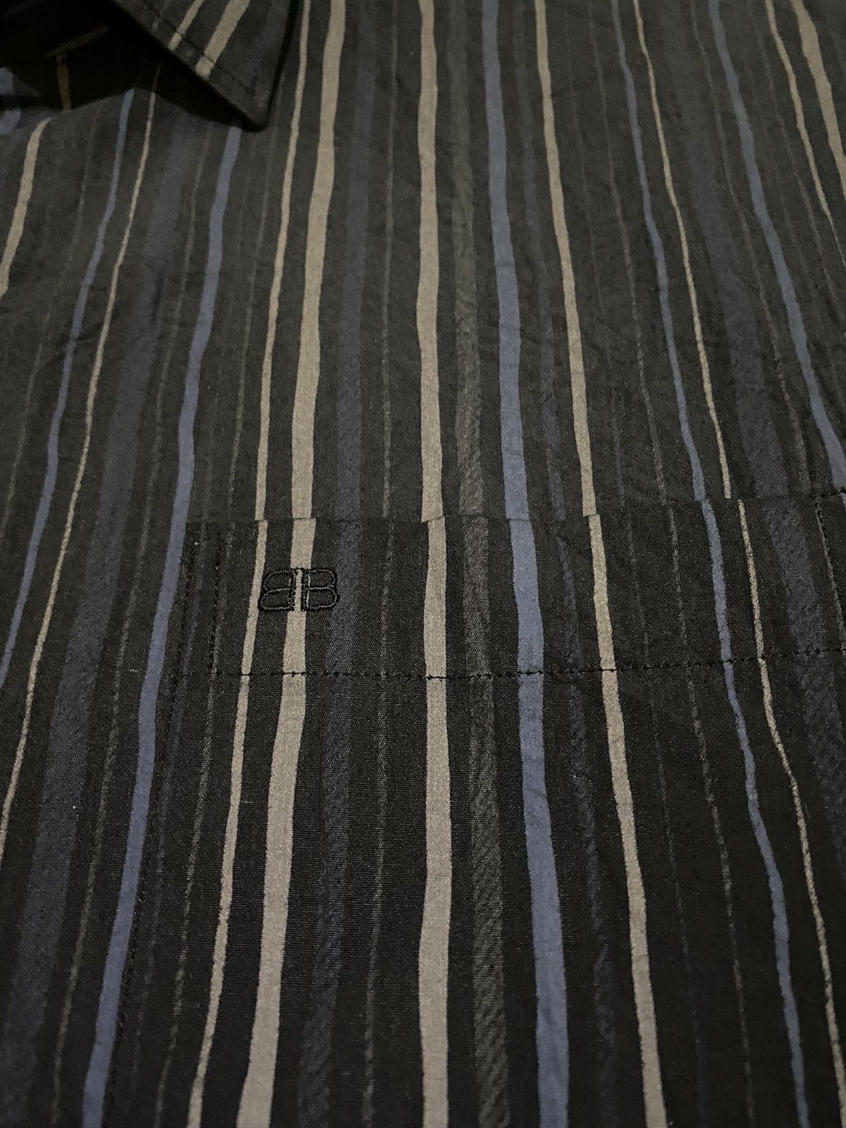 Balenciaga Vintage Balenciaga button ups striped shirt Size US L / EU 52-54 / 3 - 4 Thumbnail