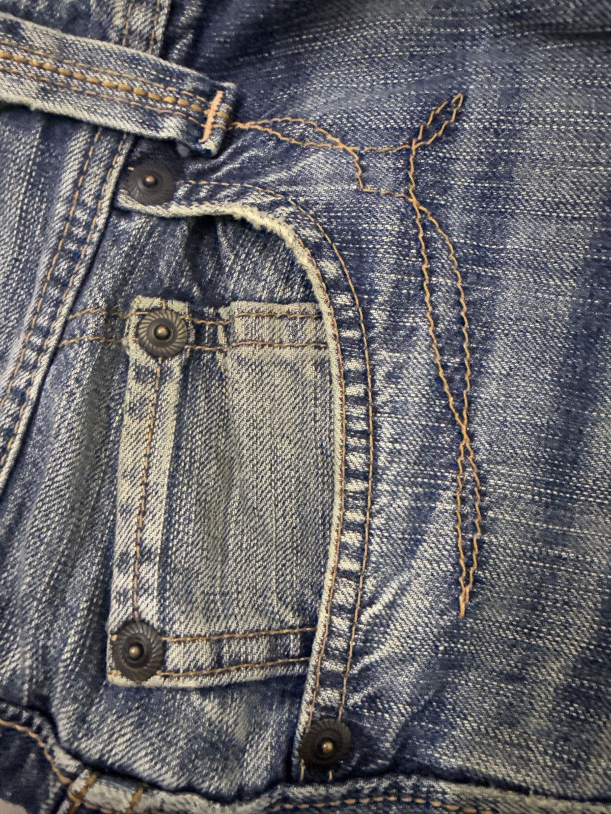 Edwin Edwin XV Native Style Flare Design Ripped Design Rare Size US 32 / EU 48 - 10 Thumbnail