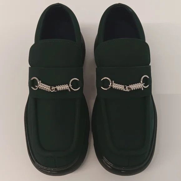 Burberry Burberry Mens Green Creeper Clamp SlipOn Loafers - EU45/US12 Size US 12 / EU 45 - 5 Thumbnail