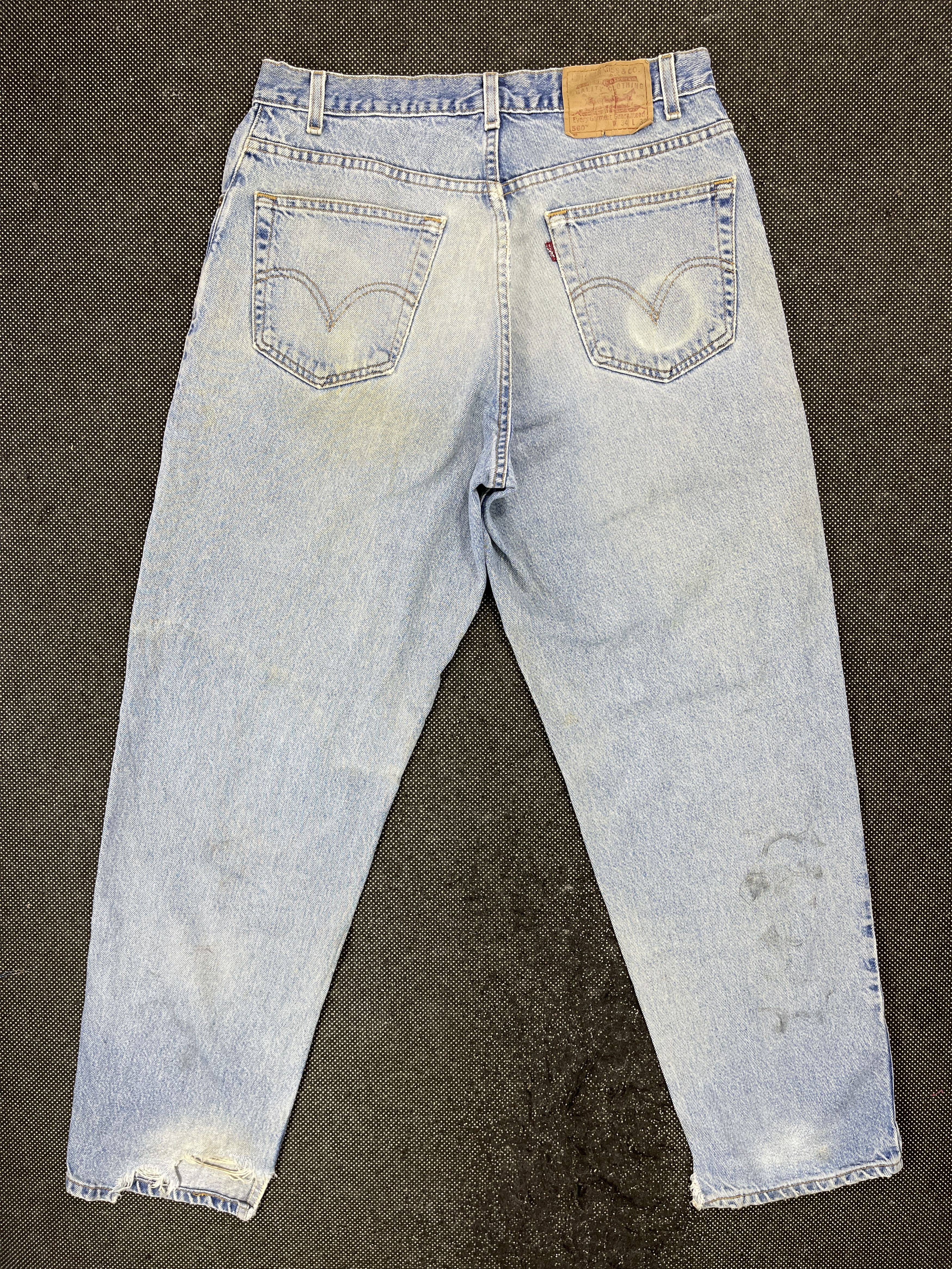 Levi's 90’s Vintage Levis 550 Light Wash Jeans - J667 Size US 34 / EU 50 - 2 Thumbnail
