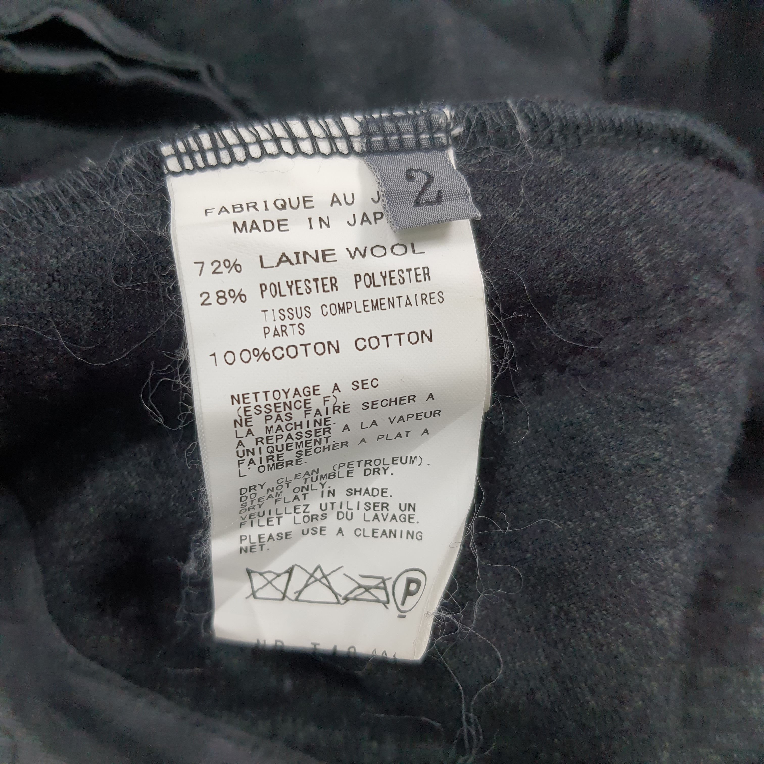 Yohji Yamamoto Archival Yohji Yamamoto +NOIR Wool Blend Avant-Garde Jacket Size US S / EU 44-46 / 1 - 7 Thumbnail