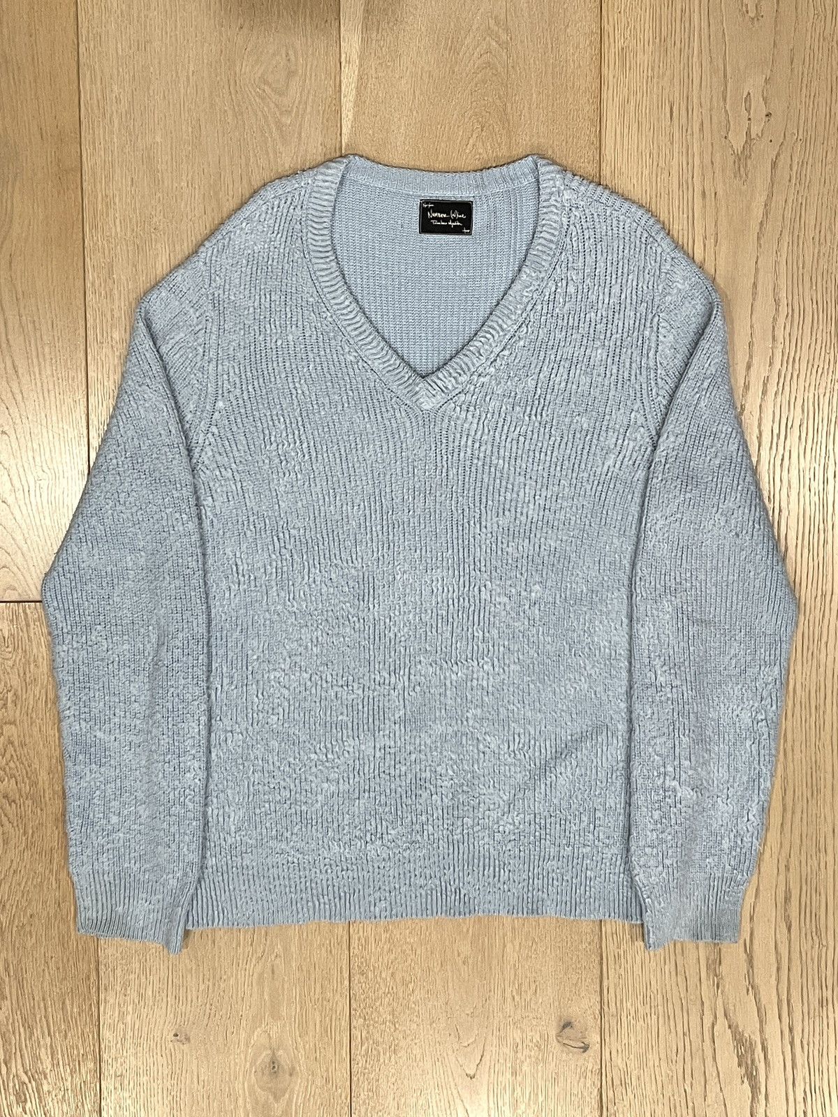 トップス NUMBER(N)INE /Asid Wash Ripped Knit Number (N)ine Acid Wash Distressed Knit Sweater | Grailed
