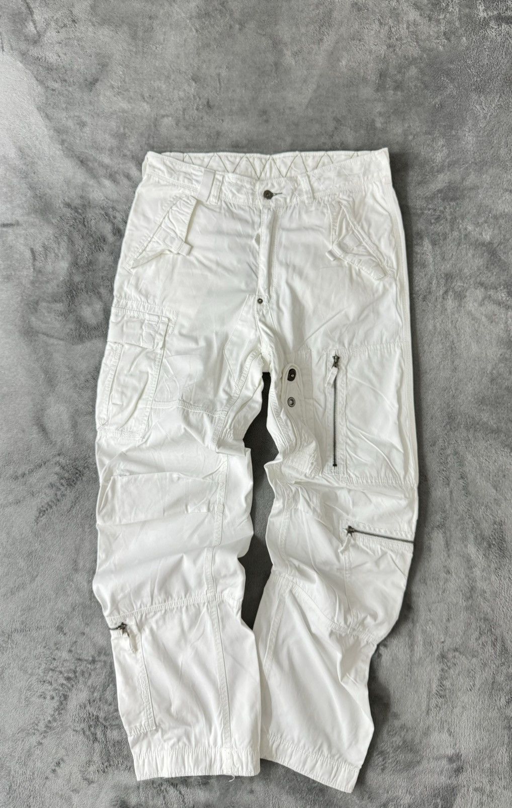 Image of Polo Ralph Laurent Cargo Pants in White, Men's (Size 32)