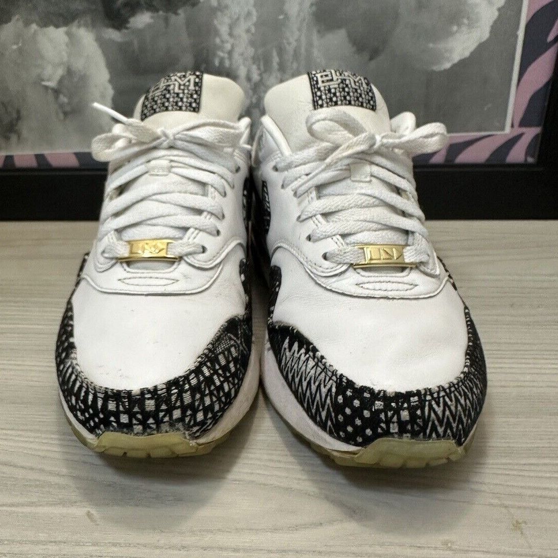 Nike RARE 2015 NIKE AIR MAX 1 BHM BLACK HISTORY WHITE/BLACK SZ 9 Size US 9 / EU 42 - 4 Thumbnail