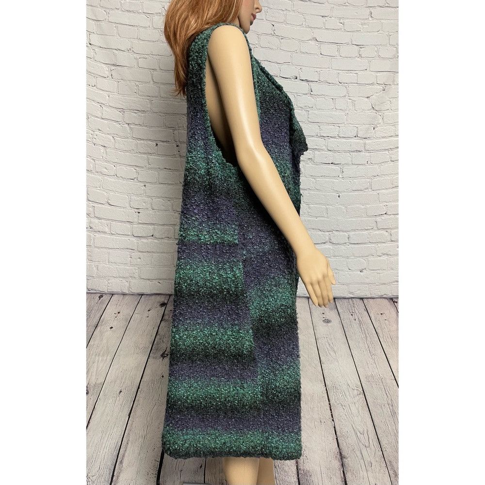 Chicos Chico's Washed Stripe Rowan Vest Size 2 US L Size L / US 10 / IT 46 - 6 Thumbnail