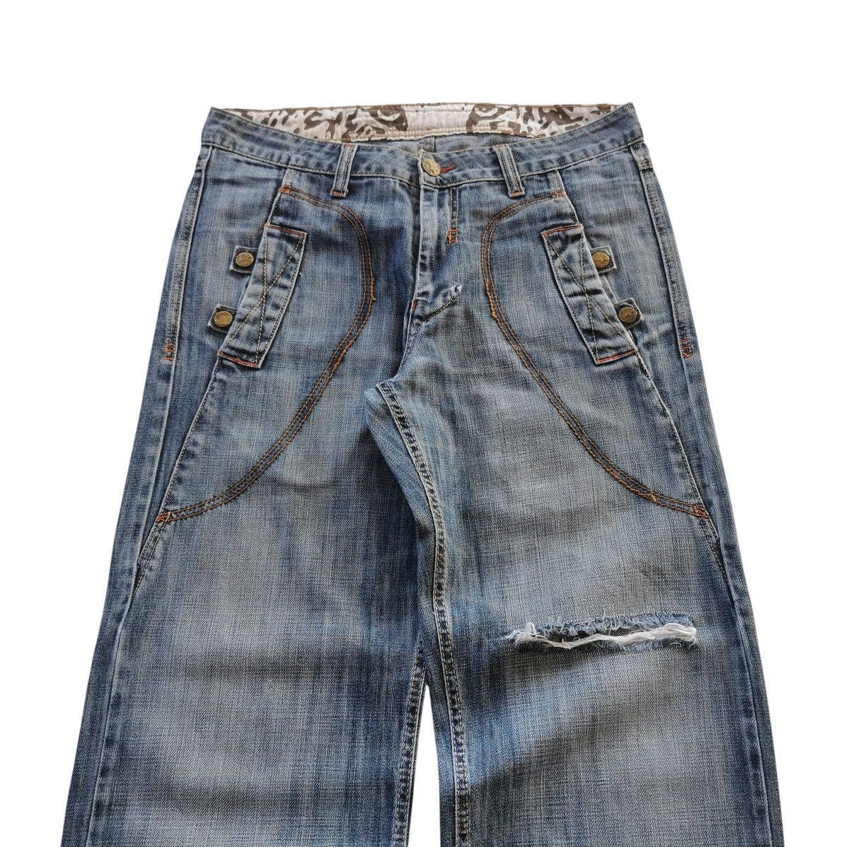 Jean Leopard Baggy Jeans Size US 34 / EU 50 - 2 Thumbnail