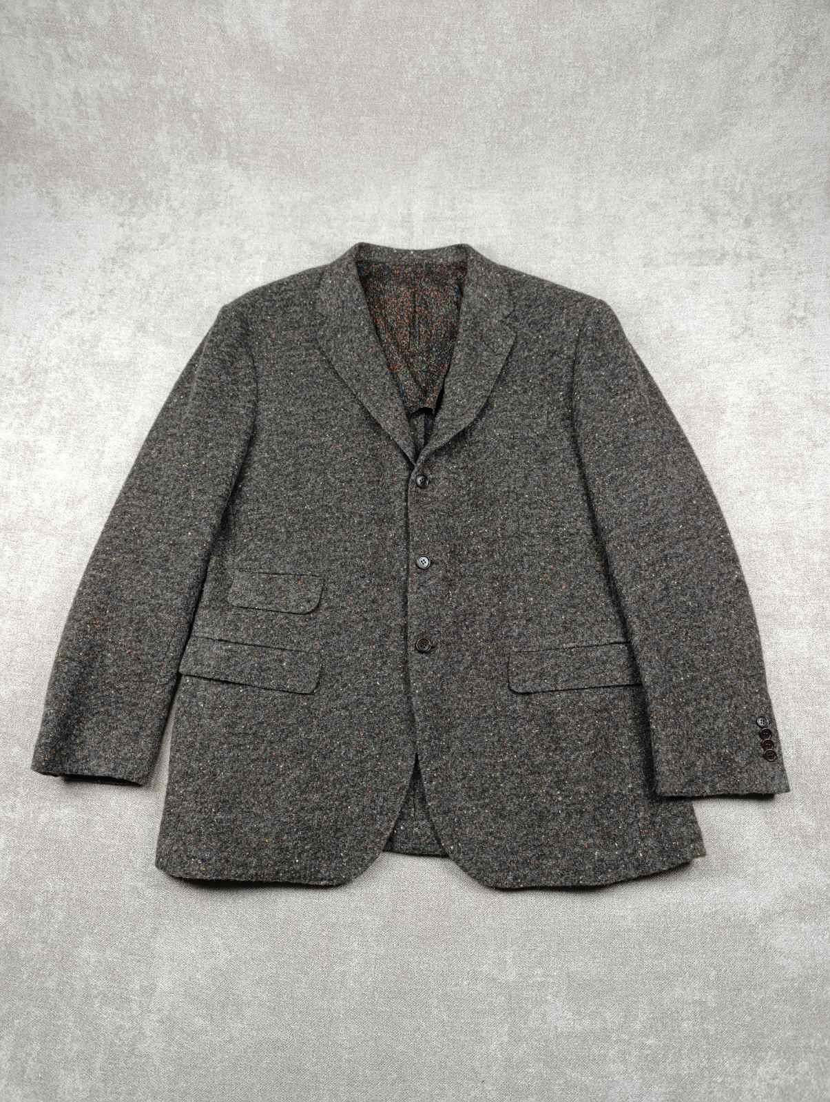 SARTORIO SARTORIO NAPOLI BY KITON MENS TWEED WOOL BLAZER JACKET Size 54R - 2 Thumbnail