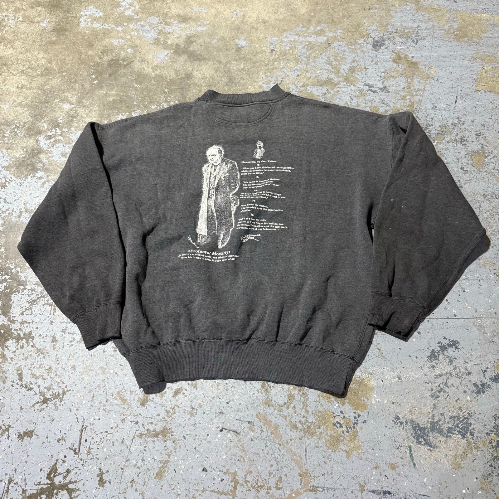 Vintage Vintage 90’s Sherlock Holmes Crewneck XL Size US XL / EU 56 / 4 - 4 Thumbnail