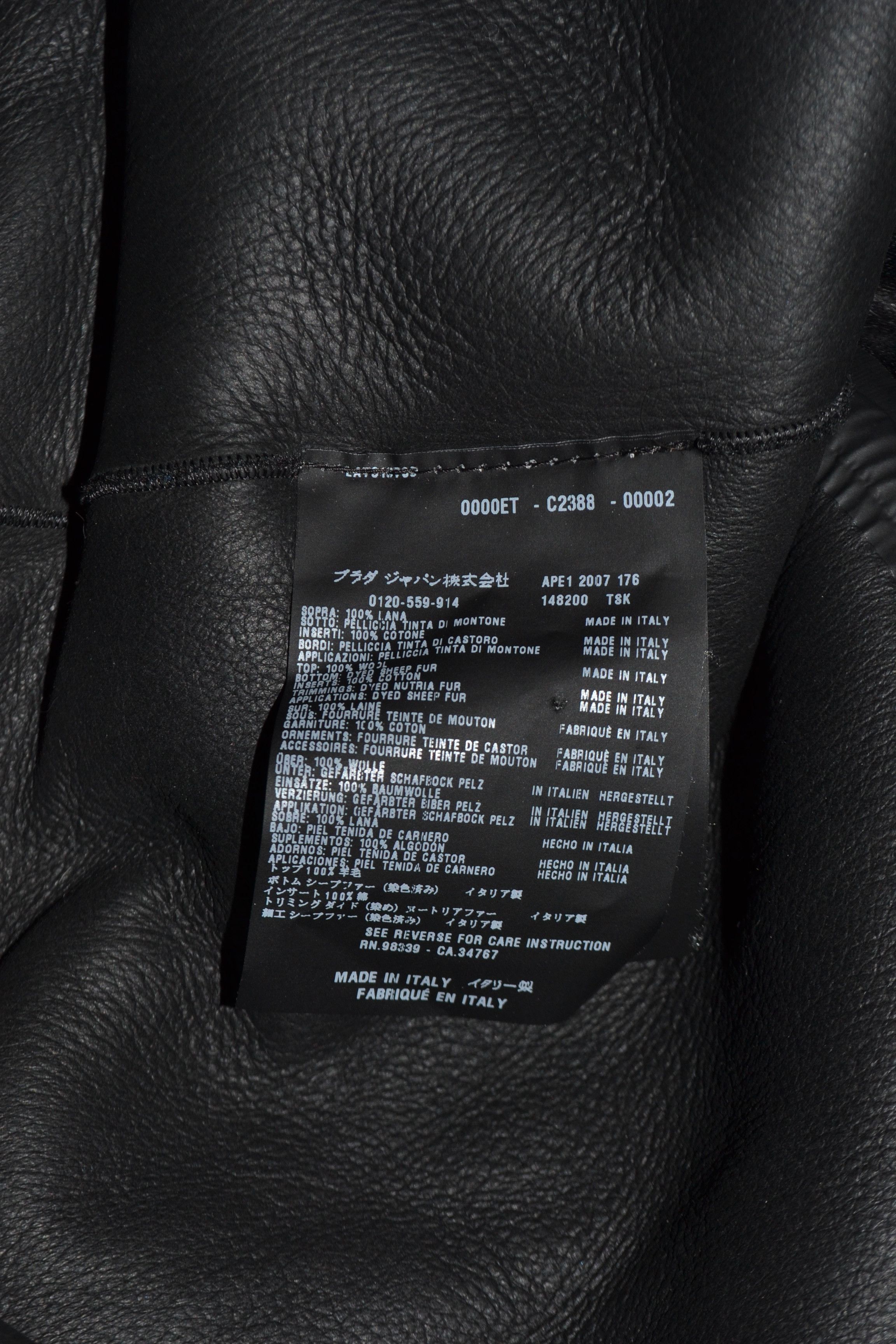 Prada FW2007 Sheep & Nutria Fur Trimmed Wool Military Jacket Size US M / EU 48-50 / 2 - 13 Thumbnail