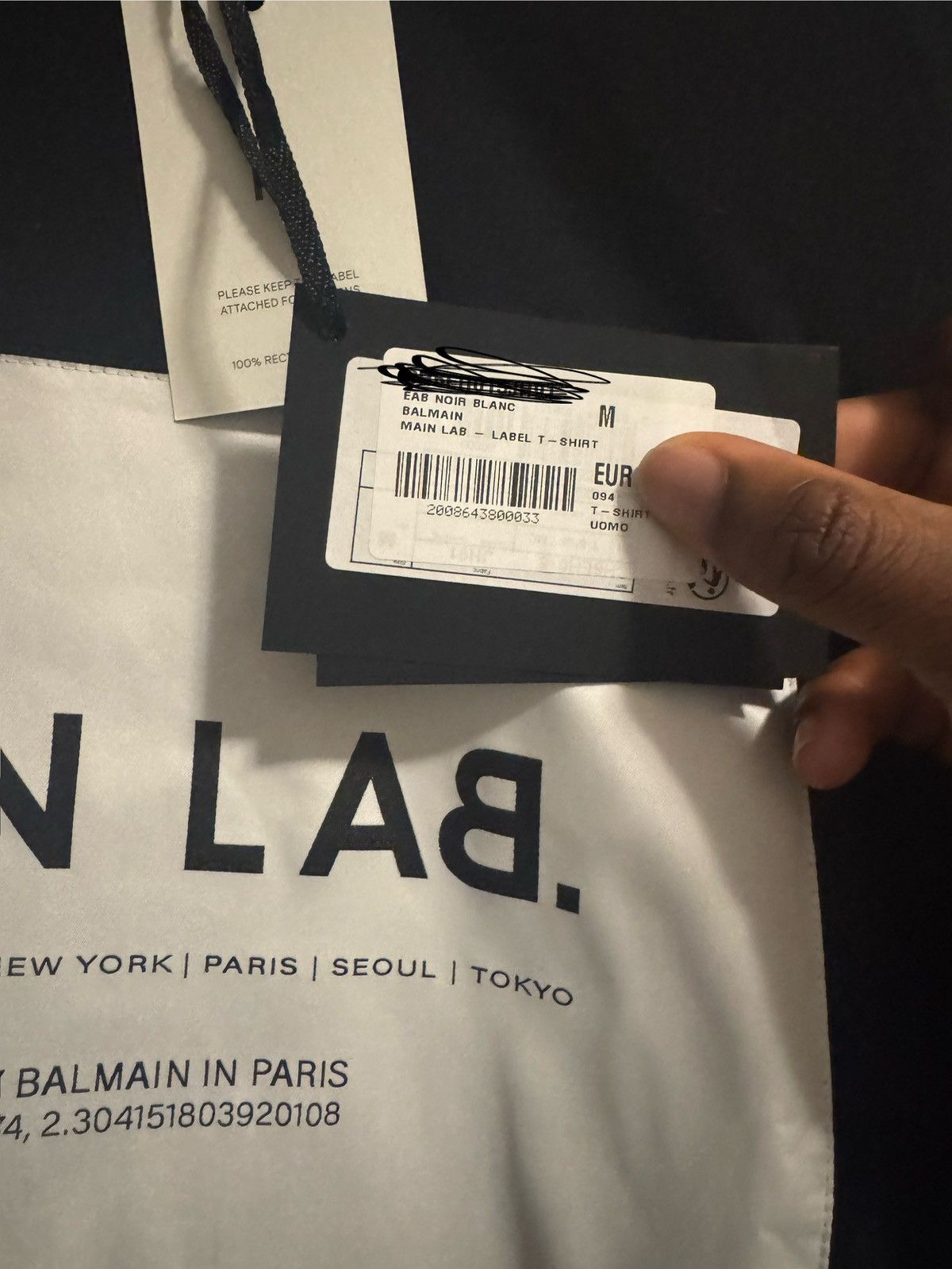 Balmain BALMAIN MAIN LAB - LABEL T - SHIRT Size US M / EU 48-50 / 2 - 4 Thumbnail