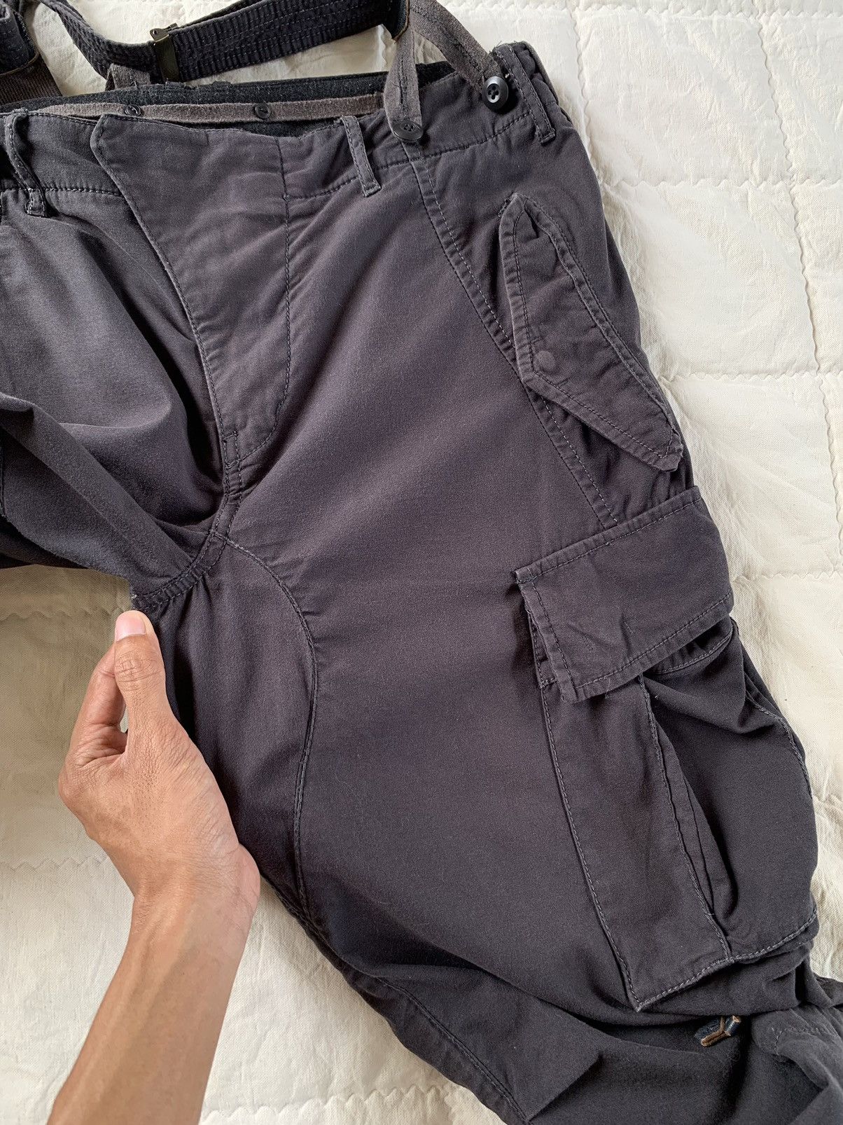 If Six Was Nine 2000s GOA Suspender Moto Cargo Pant Size US 34 / EU 50 - 9 Thumbnail