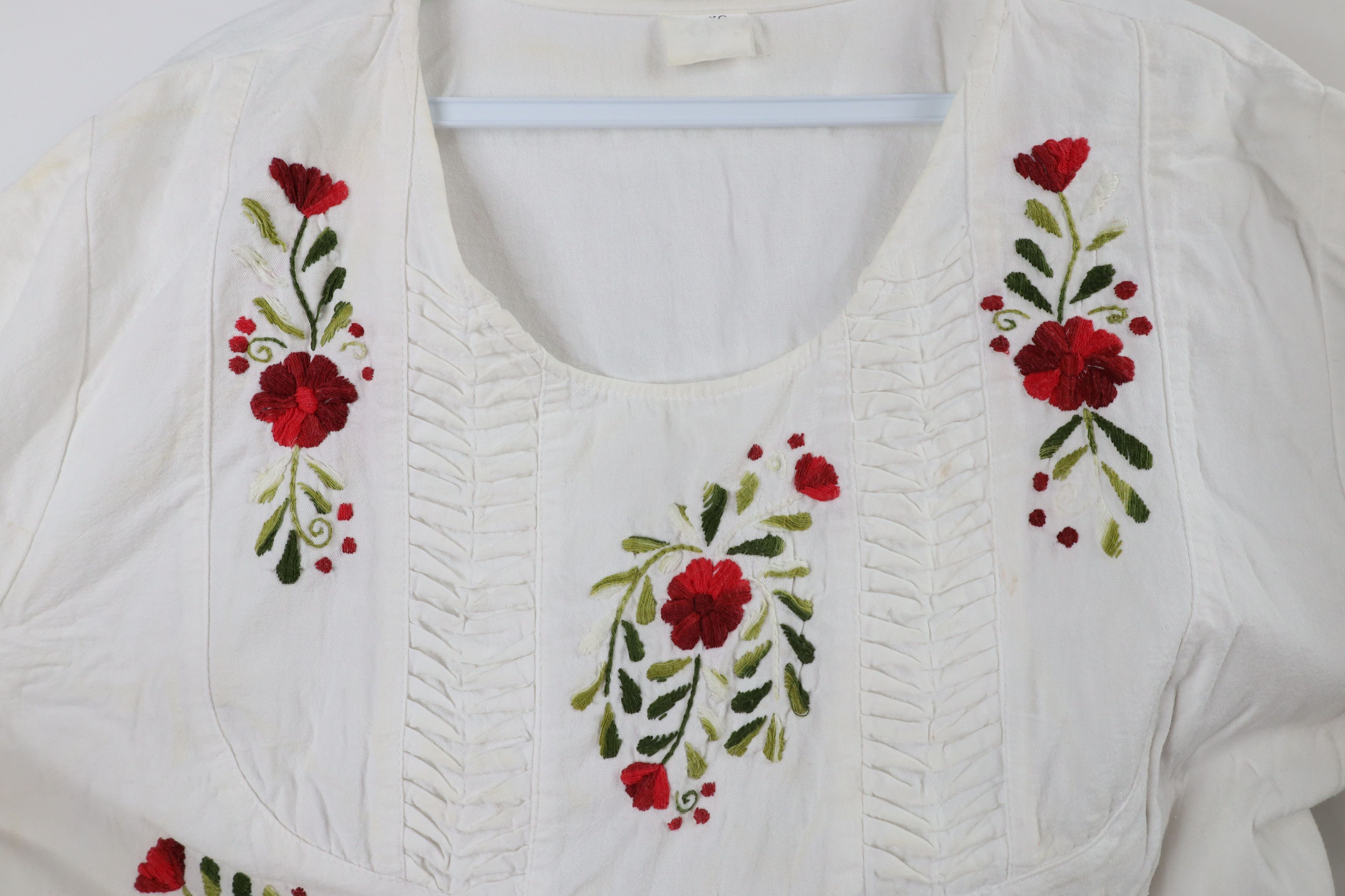 Vintage Vintage 70s Streetwear Embroidered Flower Boho Chic Shirt Size L / US 10 / IT 46 - 5 Thumbnail