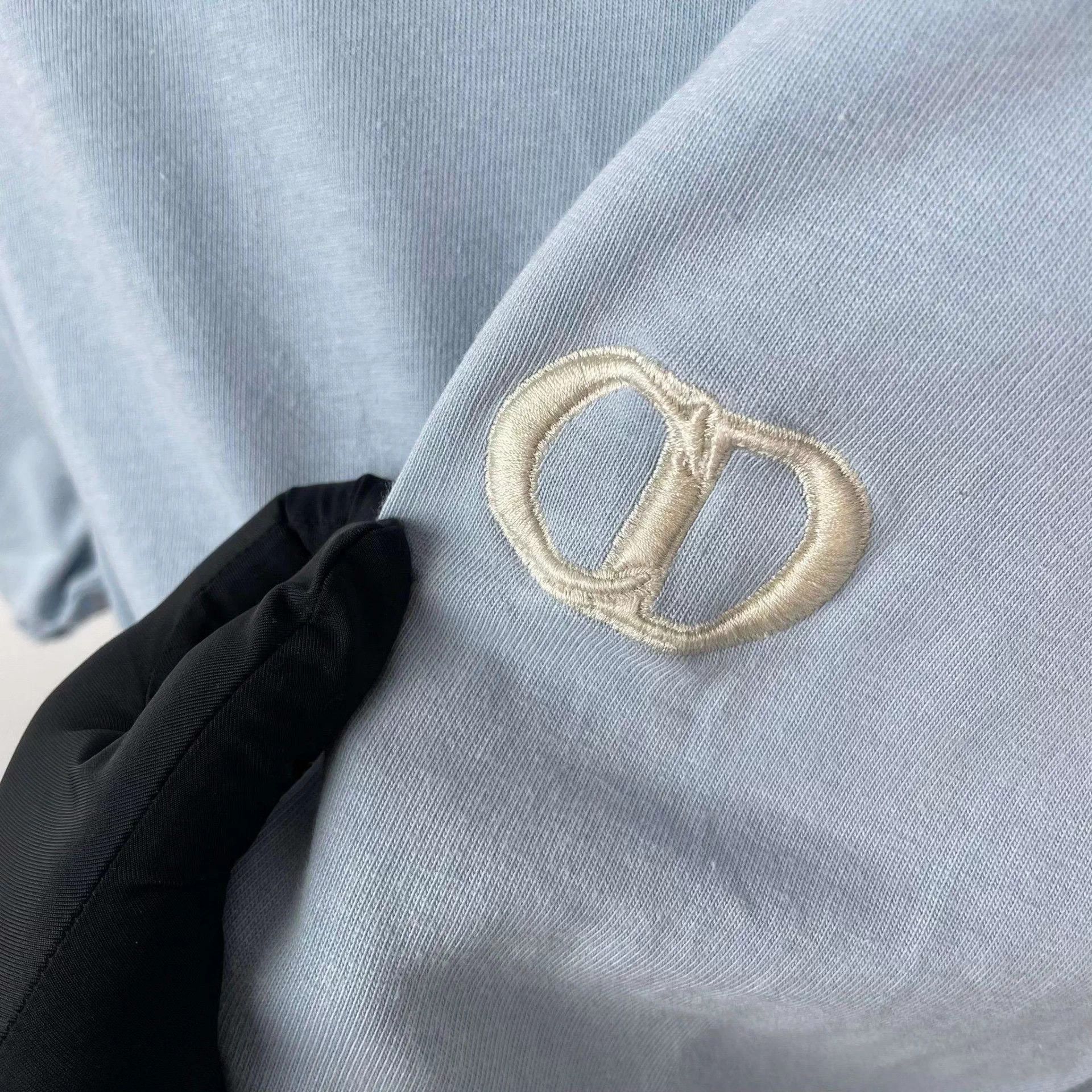 Dior Dior Cotton Tee L Gray Blue Grade A Tagless Size US L / EU 52-54 / 3 - 9 Thumbnail