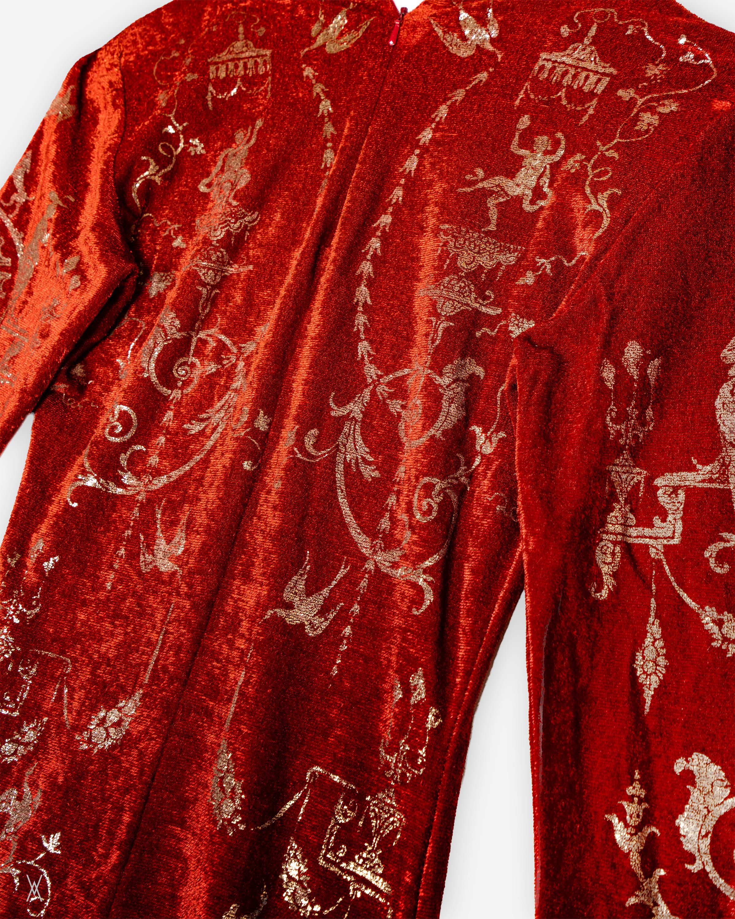 Vivienne Westwood Boulle Velvet Dress — Autumn/Winter 1990–1991 Size M / US 6-8 / IT 42-44 - 6 Thumbnail