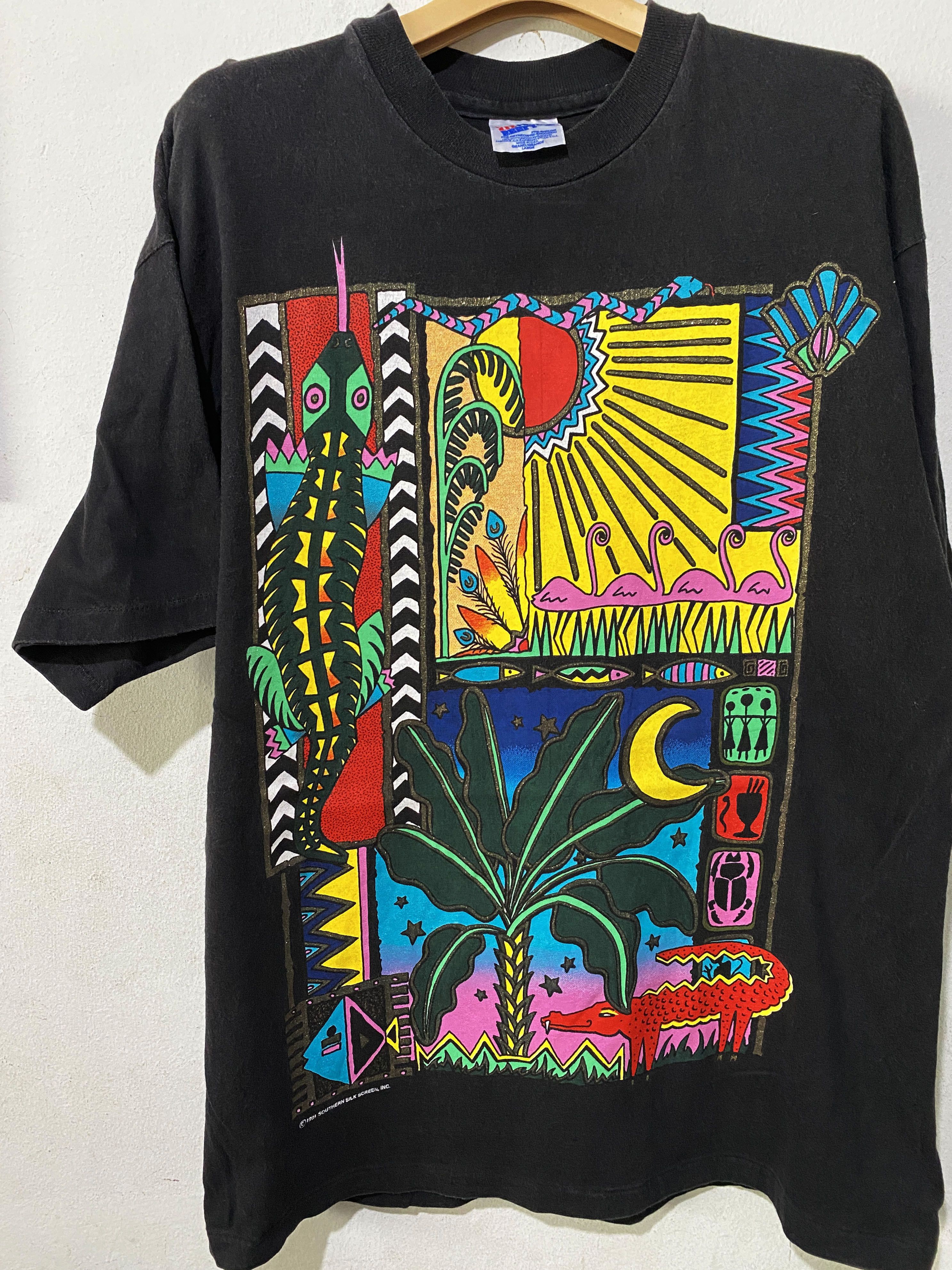 Vintage Vintage 90s Rainforest Animal Shirt Size US L / EU 52-54 / 3 - 1 Thumbnail